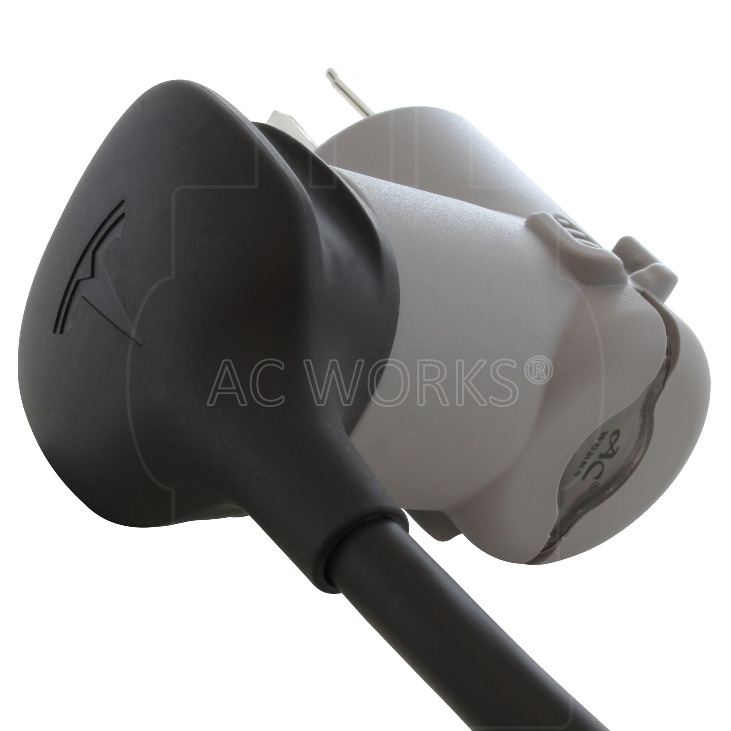 Ac Works Ev Charging Adapter For Tesla Use (14-30 30A 4-Prong Dryer To 50A Rv/Tesla)