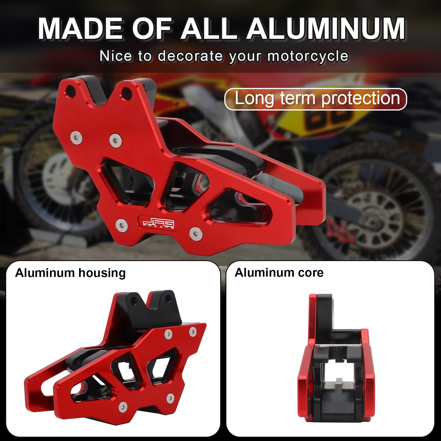 AnXin Motorcycle Chain Guide Guard Protector CNC for CRF150F 2003-2009 2012-2017 CRF230F 2003-2017 2019 CRF250F 2019-2023 Dirt P
