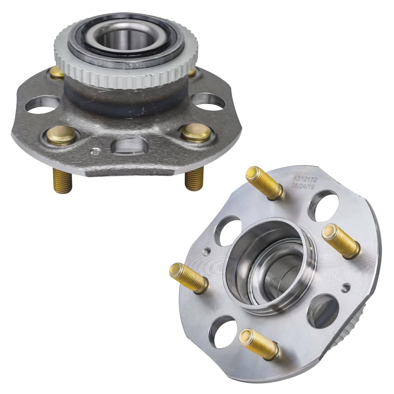 Detroit Axle - Rear 2pc Wheel Bearing Hubs for Acura 1997-1999 CL, 1994-1997 Honda Accord, 2 Wheel Bearing and Hubs Assembly Rep