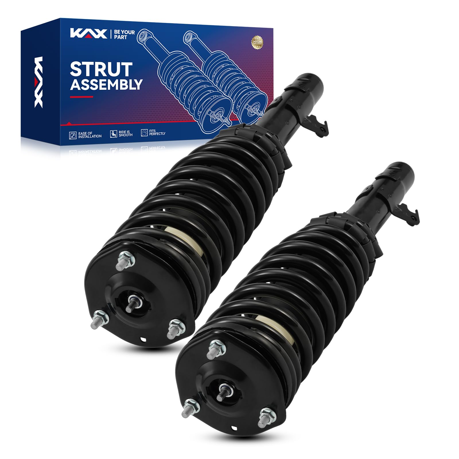 KAX Front Quick Struts for Mazda 6 2003 2004 2005 2006 2007 2008 Front Shocks Complete Struts Assembly with Coil Spring Set of 2