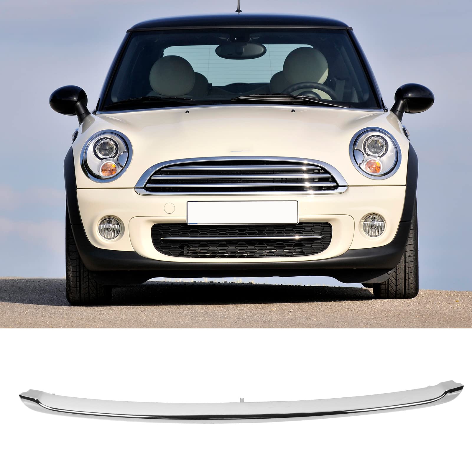 Front Lower Grille Trim Compatible With R55 R56 R57 2011-2014, 51112751624 Lower Hood Molding Grille Trim For Roadster R59 Base
