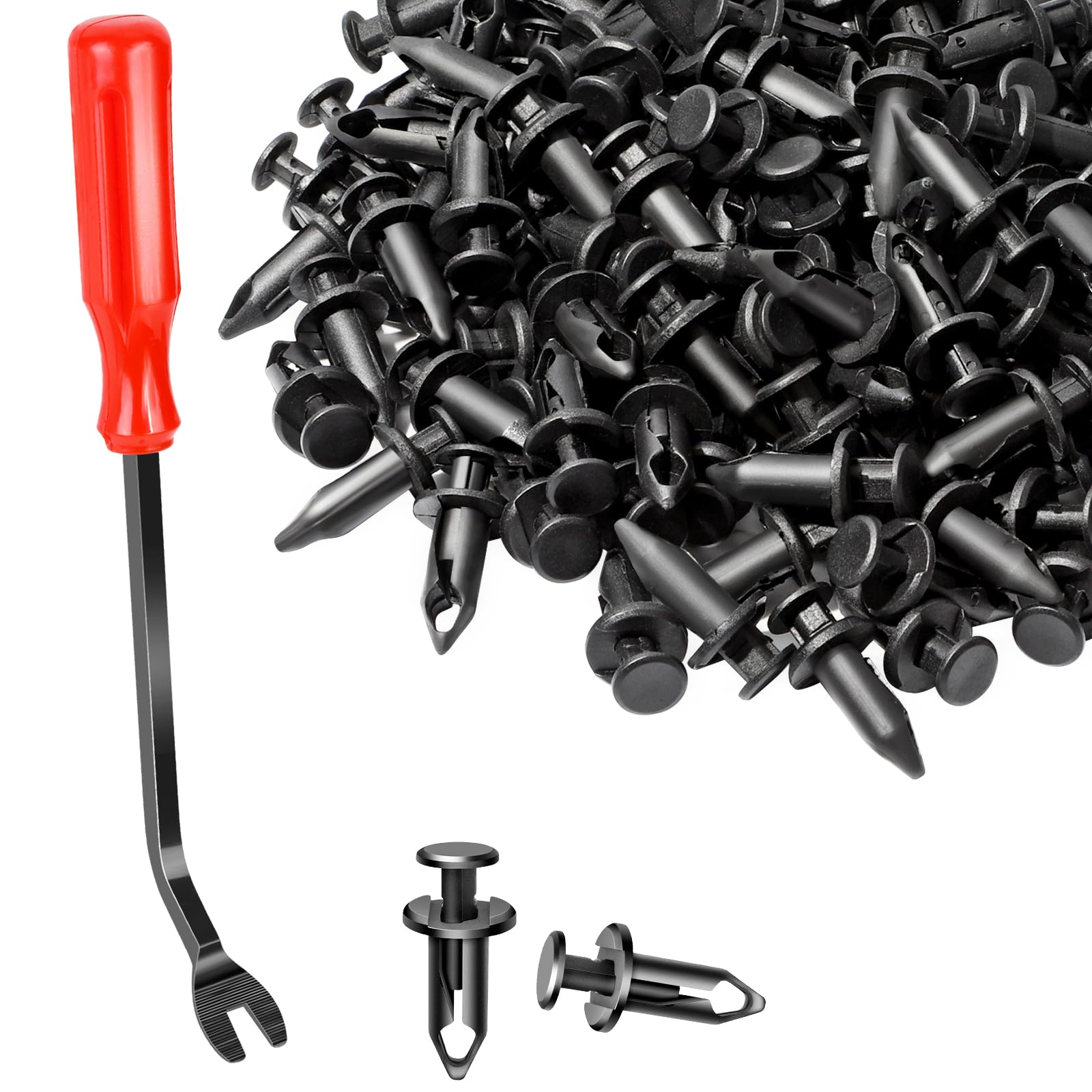 moveland 120 PCS 8mm UTV ATV Fender Clips Push Body Rivets Fasteners Clamps Compatible with RZR Kawasaki TRX Honda Suzuki and Mo