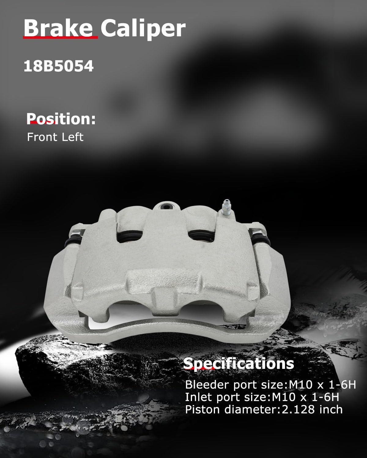 cciyu 18B5054 Front Left Brake Caliper With Bracket For Chrysler For Aspen,For Dodge For Dakota/For Durango/For Ram 1500,For Ram