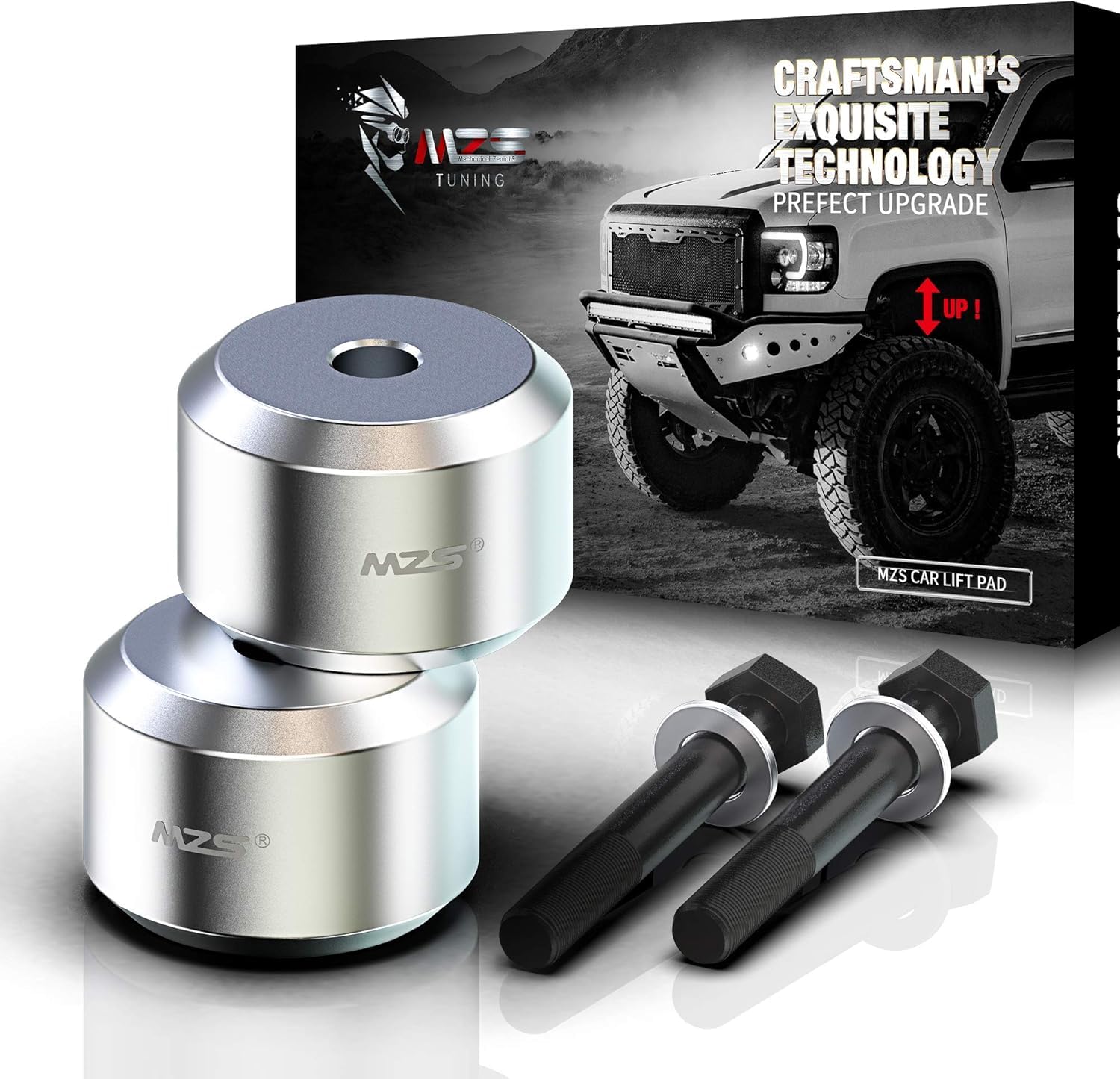 MZS 2 Leveling Kit Front Coil Spring Suspension Lift Strut Spacers Compatible with 2005-2026 F250 F350 Super Duty 4WD