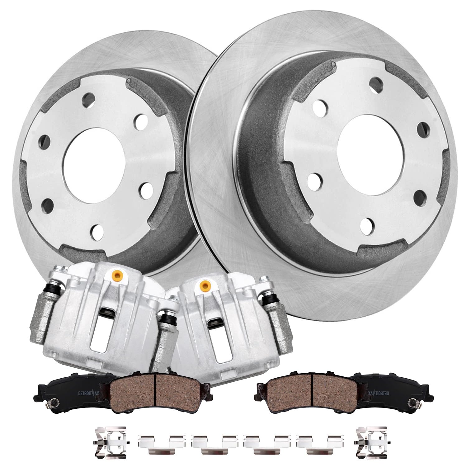 Detroit Axle - Rear Brake Kit for Chevy GMC Sierra Silverado 1500 Astro Tahoe Safari Yukon Disc Brake Rotors Brake Calipers w/Br