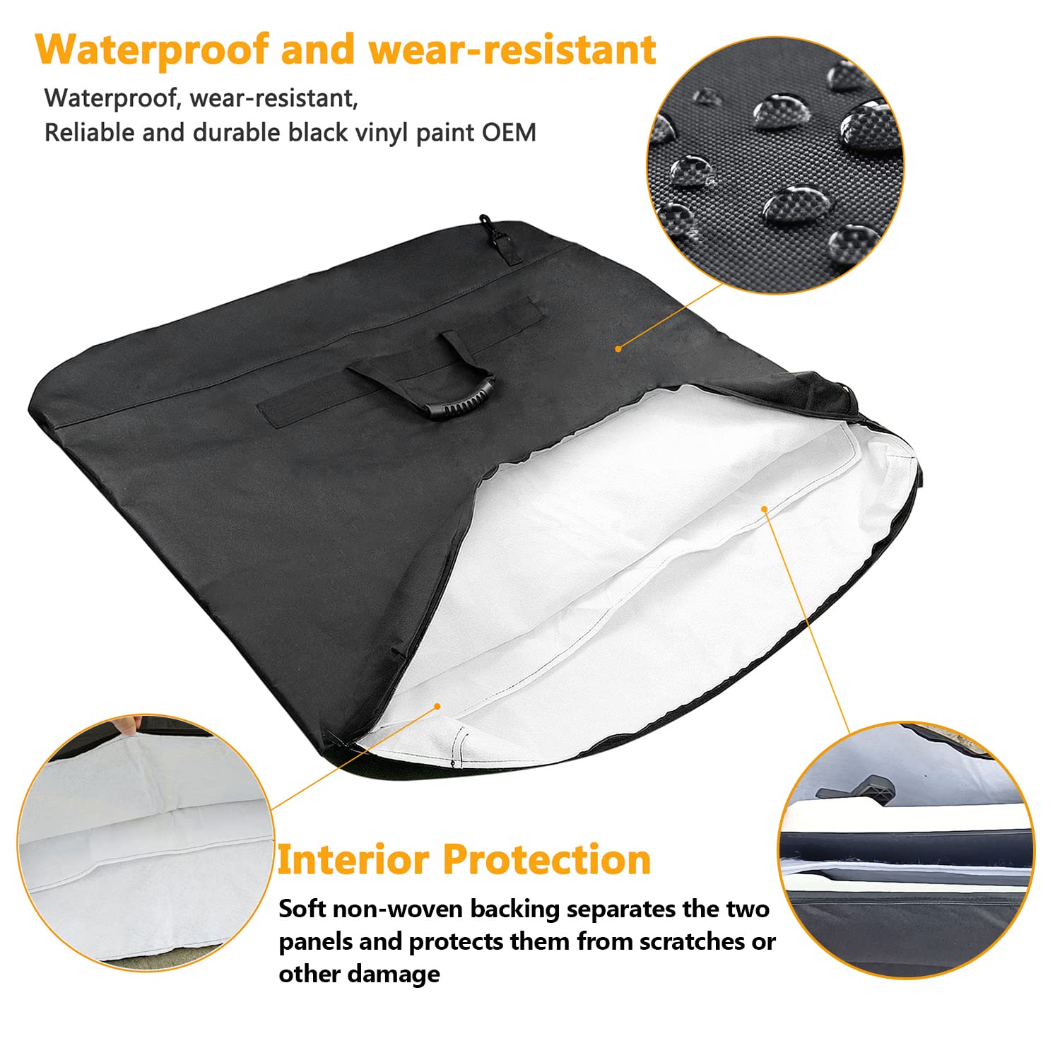 Mekar Freedom Panel Hard Top Storage Bag With Handle Compatible With 2007-2022 Jeep Wrangler Jk Jku Jl Jlu Sports Sahara Freedom