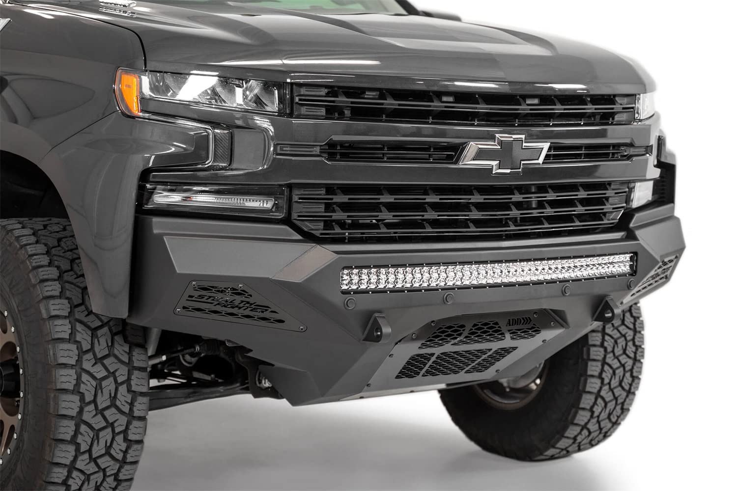 Addictive Desert Designs F441763030103 Front Replacement Bumper Fits Chevrolet Silverado 1500
