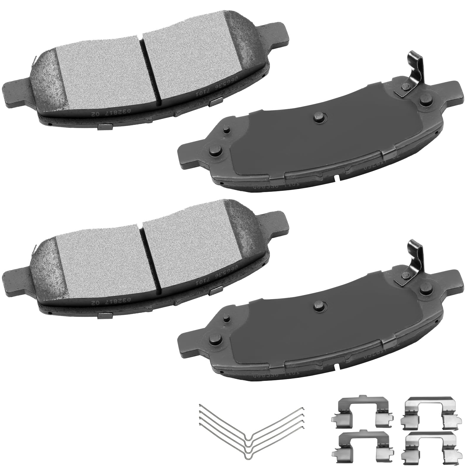 Cciyu D1647 4Pcs Rear Ceramic Brake Pads Kits 2013-2016 For Dodge Dart
