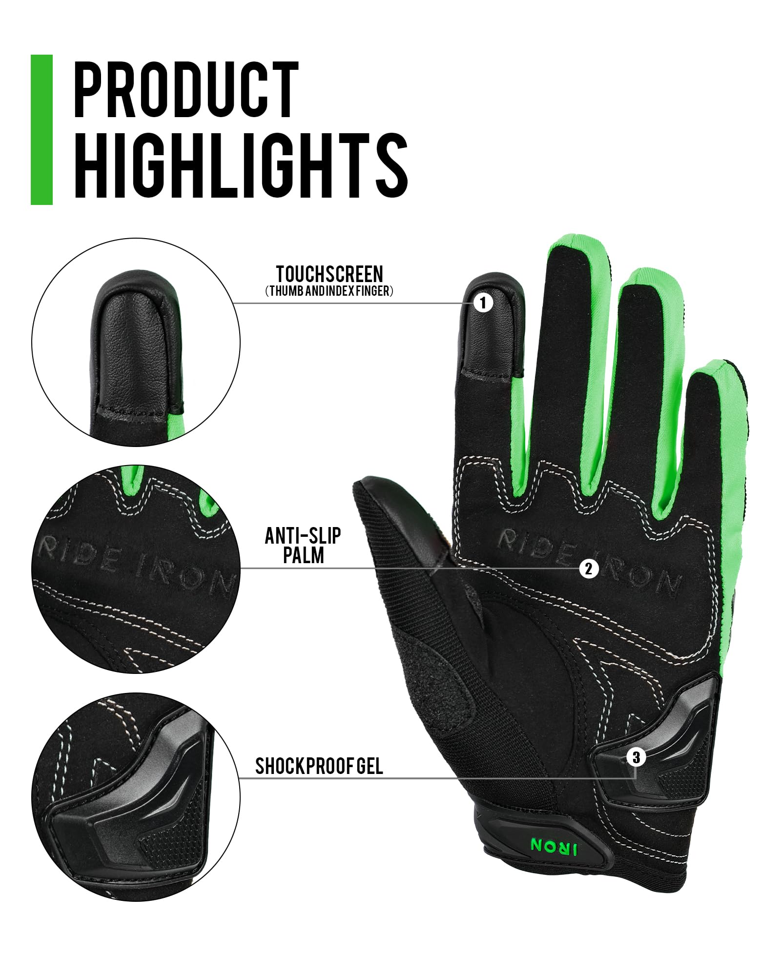 Iron Jia 'S Motorcycle Gloves For Men And Women, Summer Touchscreen Riding Gloves With Carbon Fiber Protection For Road Racing,