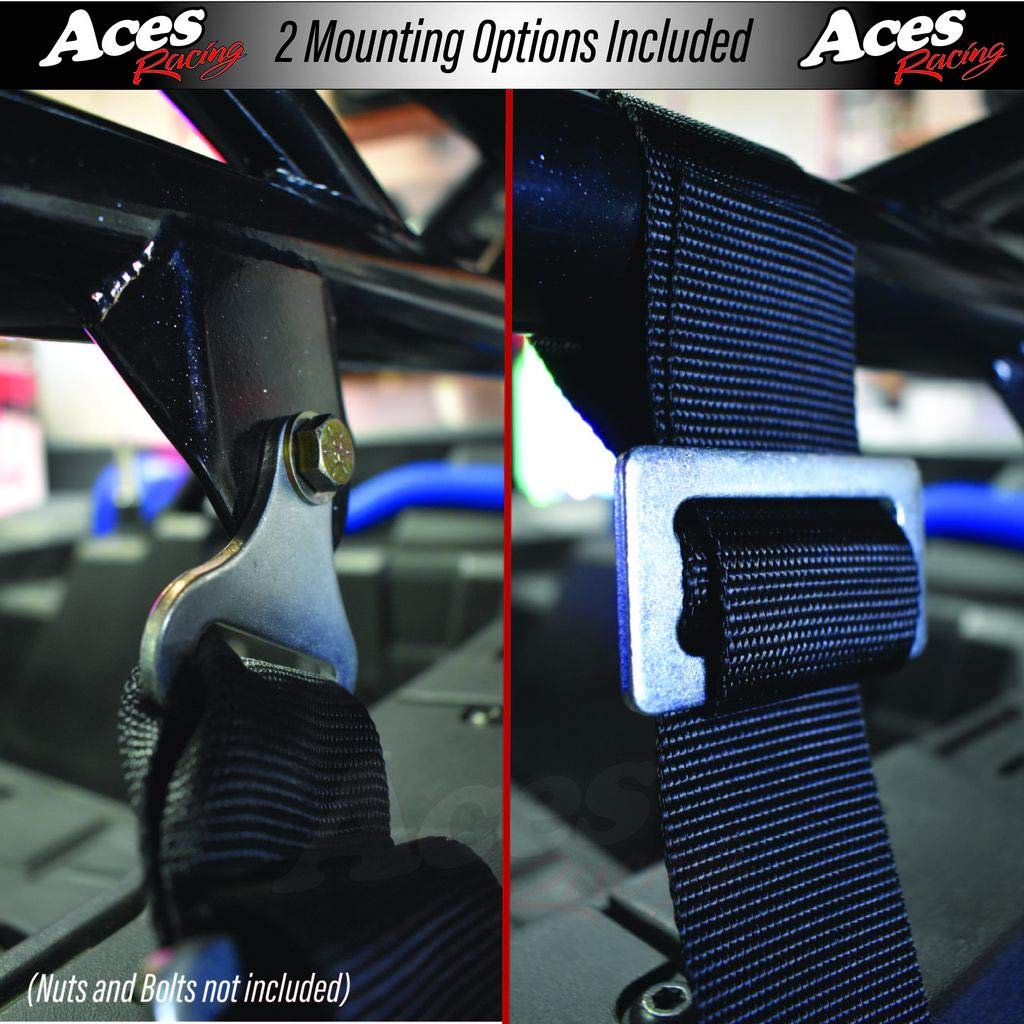 Aces Racing 5 Point Harness E4 Certified with 2 Inch Padding - Blue