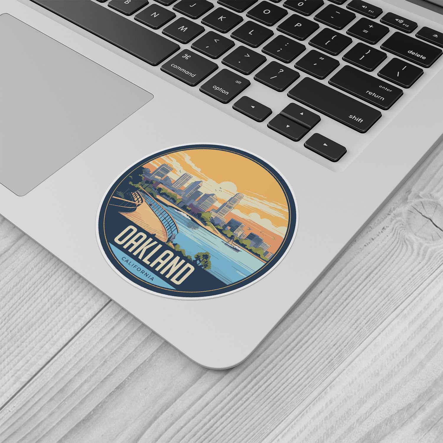 Oakland City Sticker - Waterproof Vinyl Decal for Car Bumper, Laptop, Water Bottle, Wall, and Window, Size - 3'' Longer Side