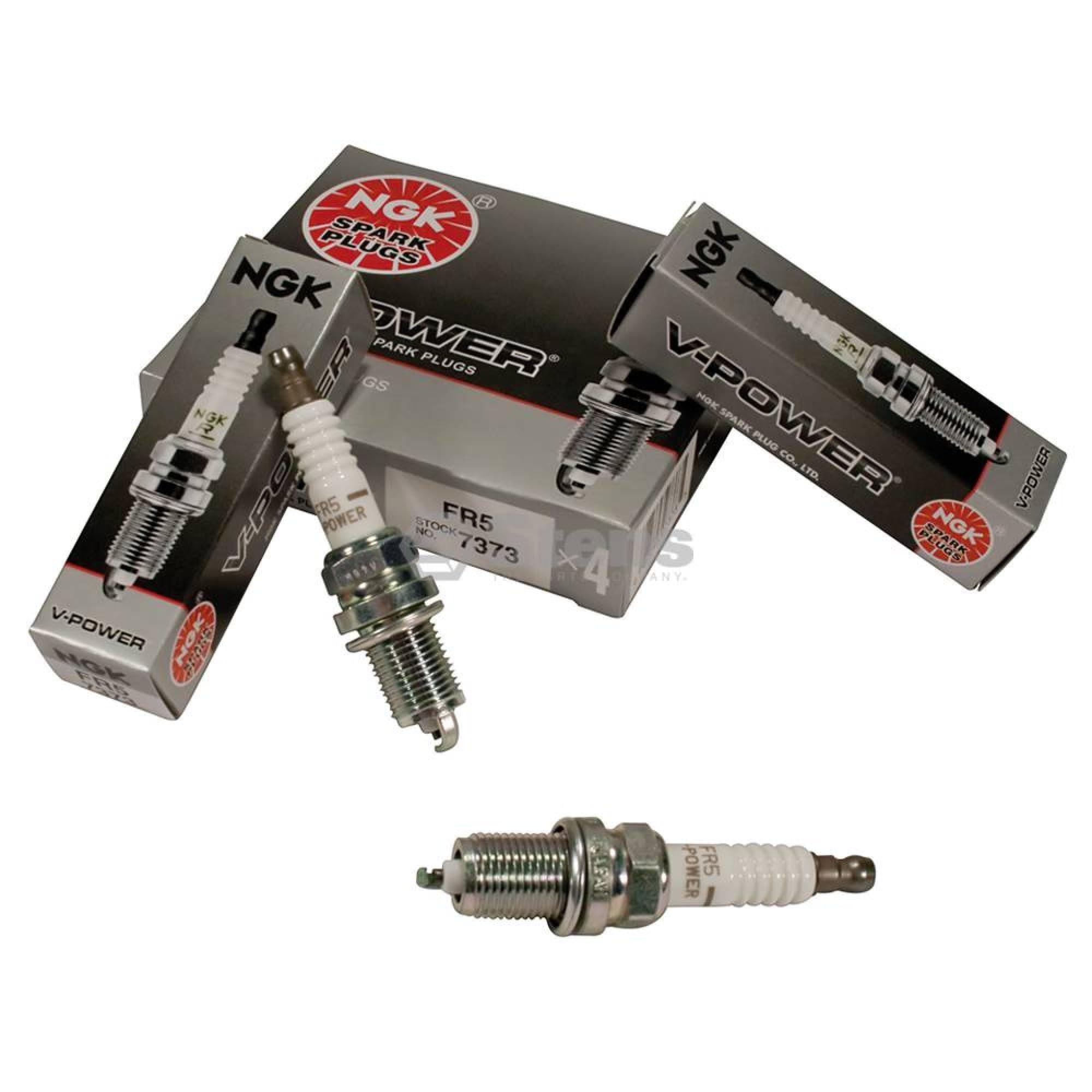 Set 4Pcs Ngk V Power Spark Plugs Stock 7373 Nickel Core Tip Standard 0 040In Fr5