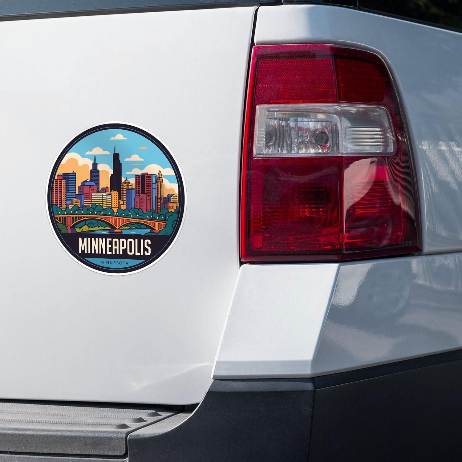 Generic Waterproof Vinyl Decal - Minneapolis City Sticker for Car, Laptop, Water Bottle, 3'' Size, Durable and Stylish