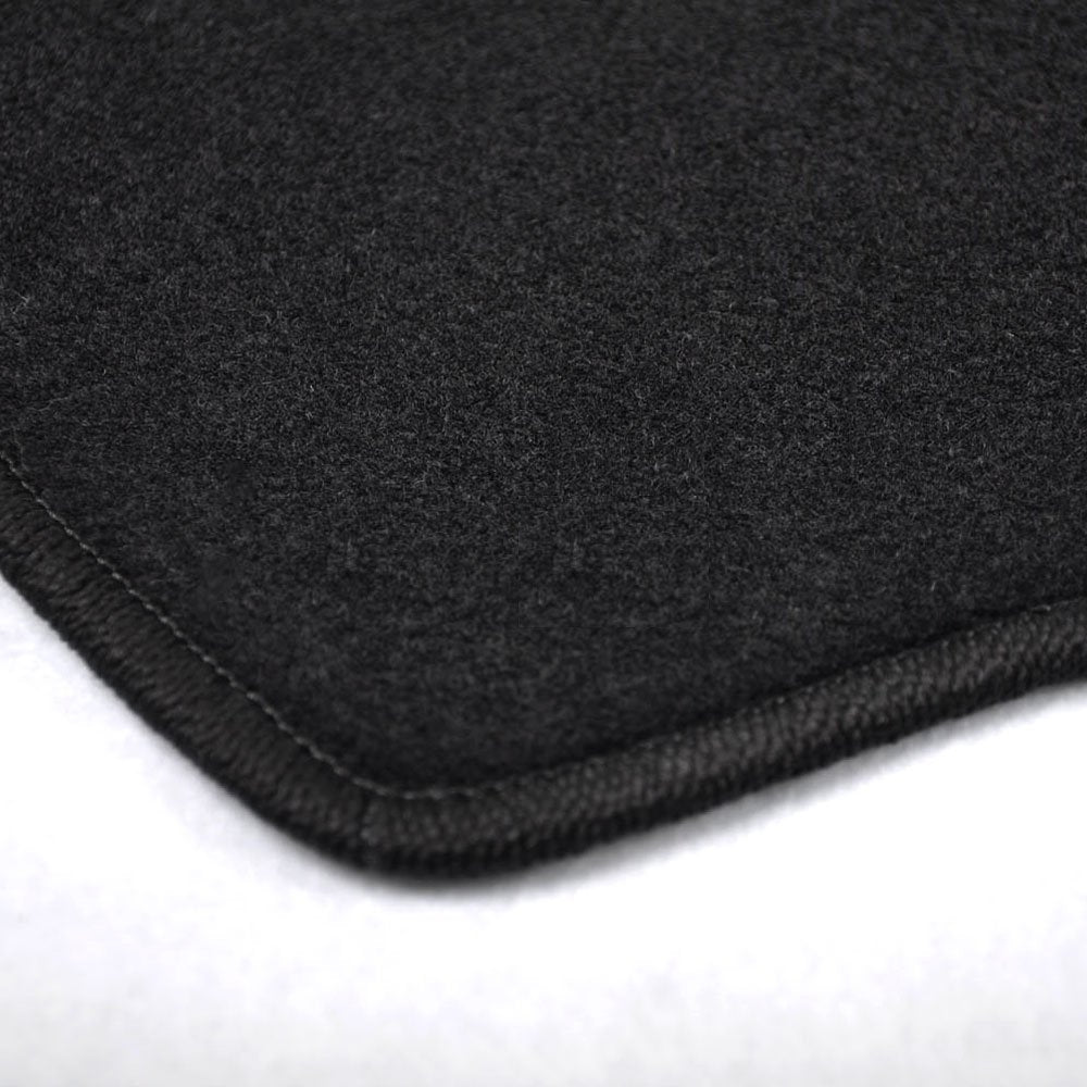 Floor Mats Compatible With 2013-2017 Honda Accord Sedan, Factory Fitment Carpet Front & Rear Black 4Pc Nylon By Ikon Motorsports