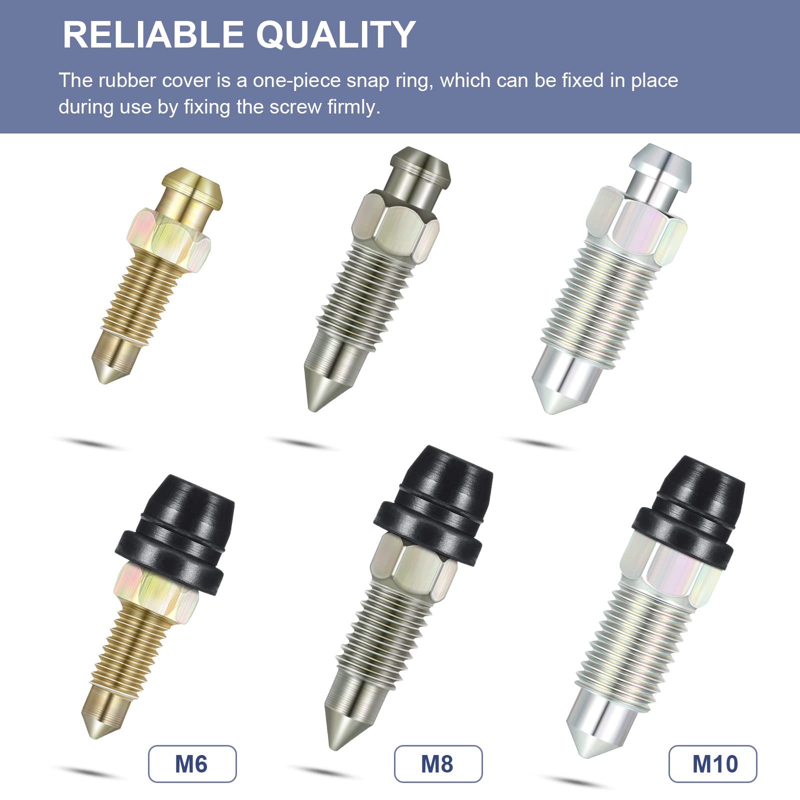 18 Pieces Brake Bleeder Cap Grease Fitting Caps Rubber Zerk Covers Brake Caliper Dust Cover Brake Bleeder Nipple Cap for Cars an