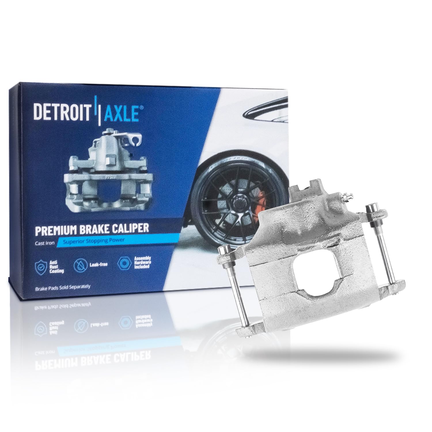 Detroit Axle - Front Right Brake Caliper for Jeep Cherokee J10 J20 Wagoneer GMC Jimmy K1500 K2500 Chevrolet K10 K20 Suburban, Pa