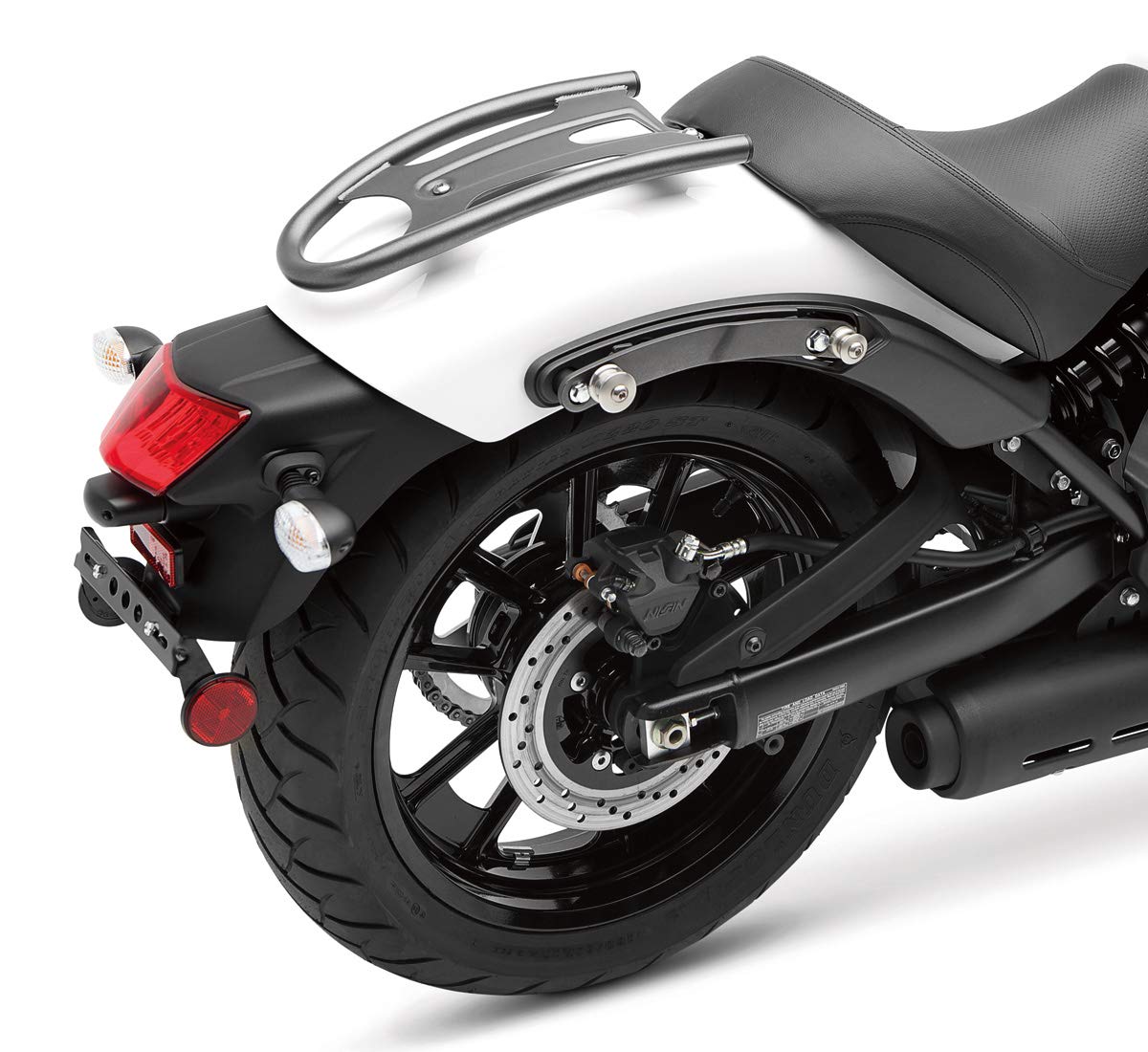 Genuine Kawasaki Accessories Kqr Passenger Backrest/Luggage Rack Mounting Kit (Black) Compatible With 15-18 Kawasaki En650Sa
