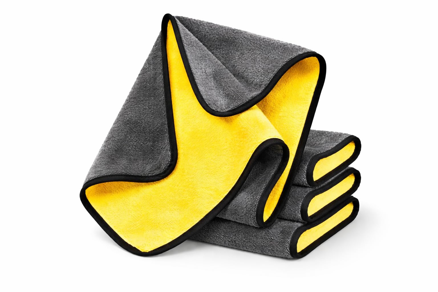 KADENOVA 800 GSM Microfiber Car Cleaning Cloth 4040 cm | DualSided Extra Thick Plush Towel | LintFree Detailing Cloth for Car,