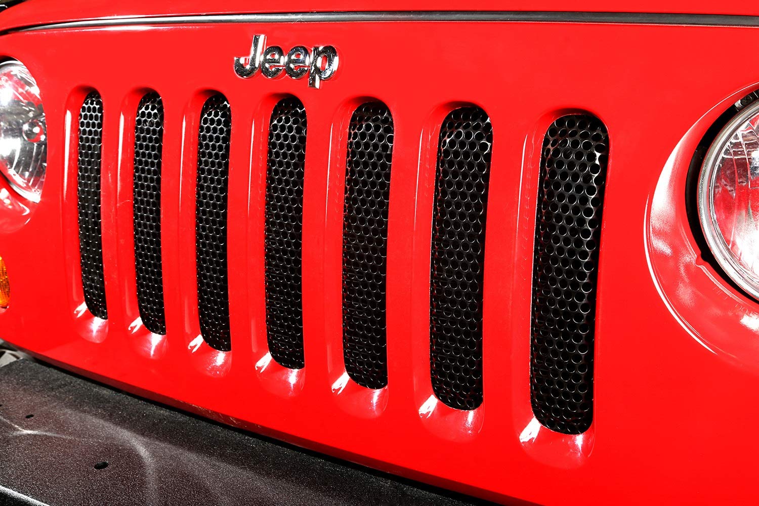Rugged Ridge | Grille Insert, Black | 11401.32 | Fits 2007-2018 Jeep Wrangler Jk