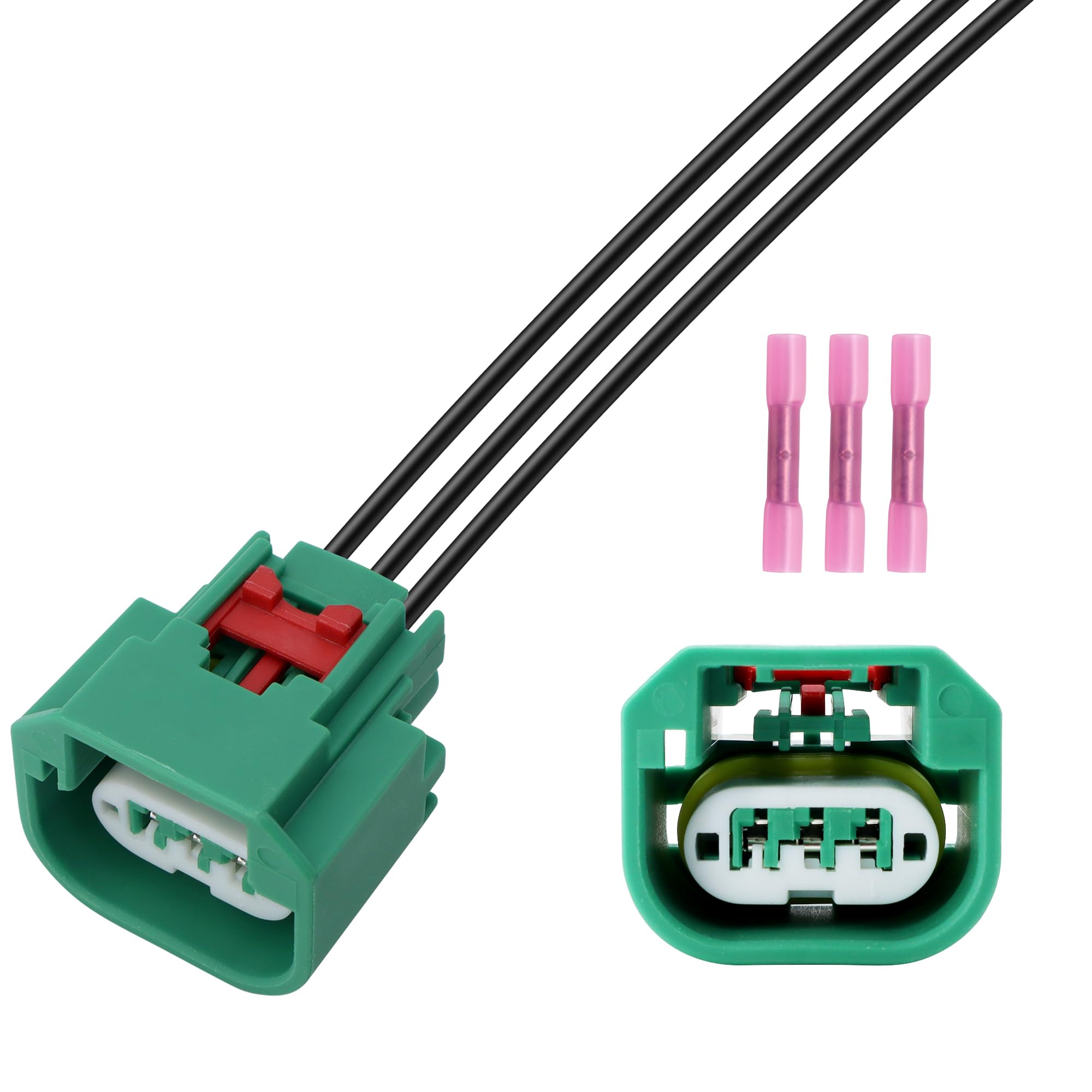 HiSport Headlight Connector Wiring Harness Compatible with Dodge Chrysler Jeep Headlight DRL Parking Light H13 9008 Replace 6806