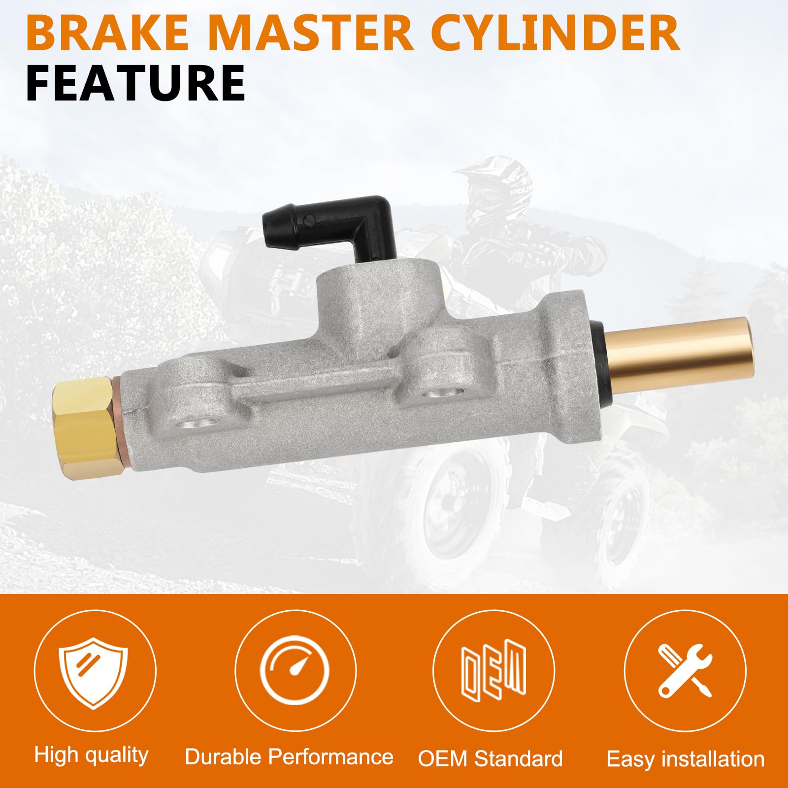 M Mati Rear Brake Master Cylinder For Polaris Sportsman 335 400 450 500 600 700 800 Scrambler 400 500 Diesel 455 Sport 400 Trail