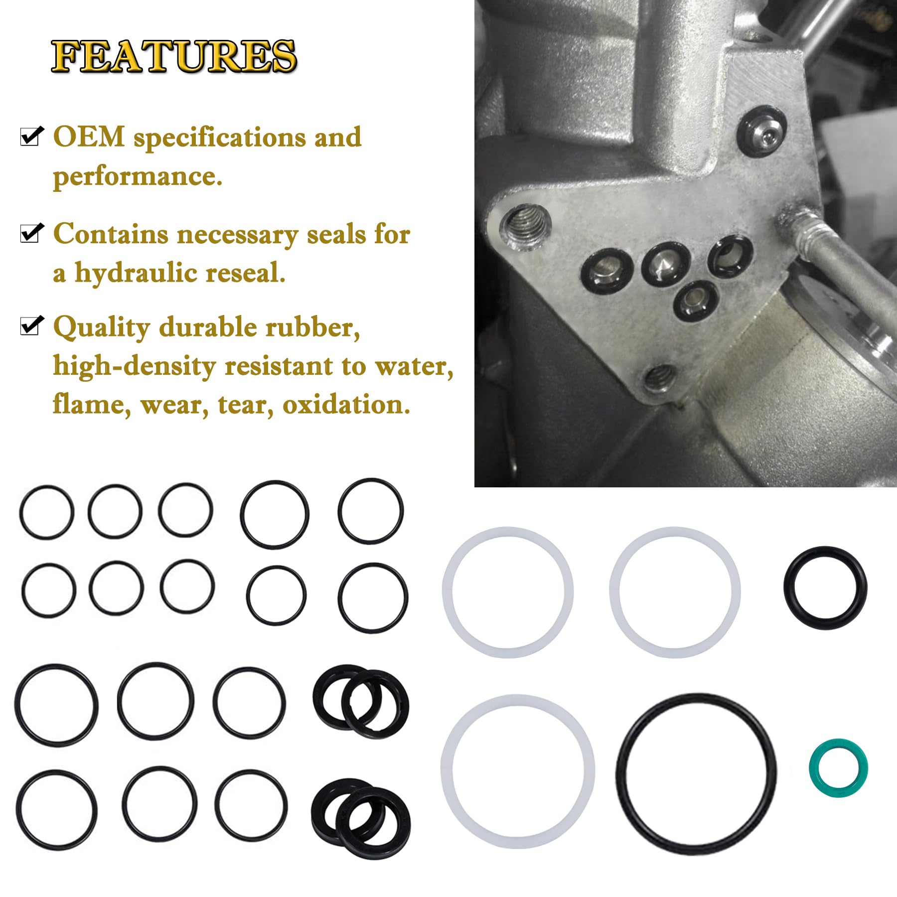 V-SEK 115225FS Fast Strike Power Trim Motor Seal Kit & Outboard Trim/Tilt Pin Wrench MT0006 32mm x 4mm/4.5mm (YB-06175-1A) Compa