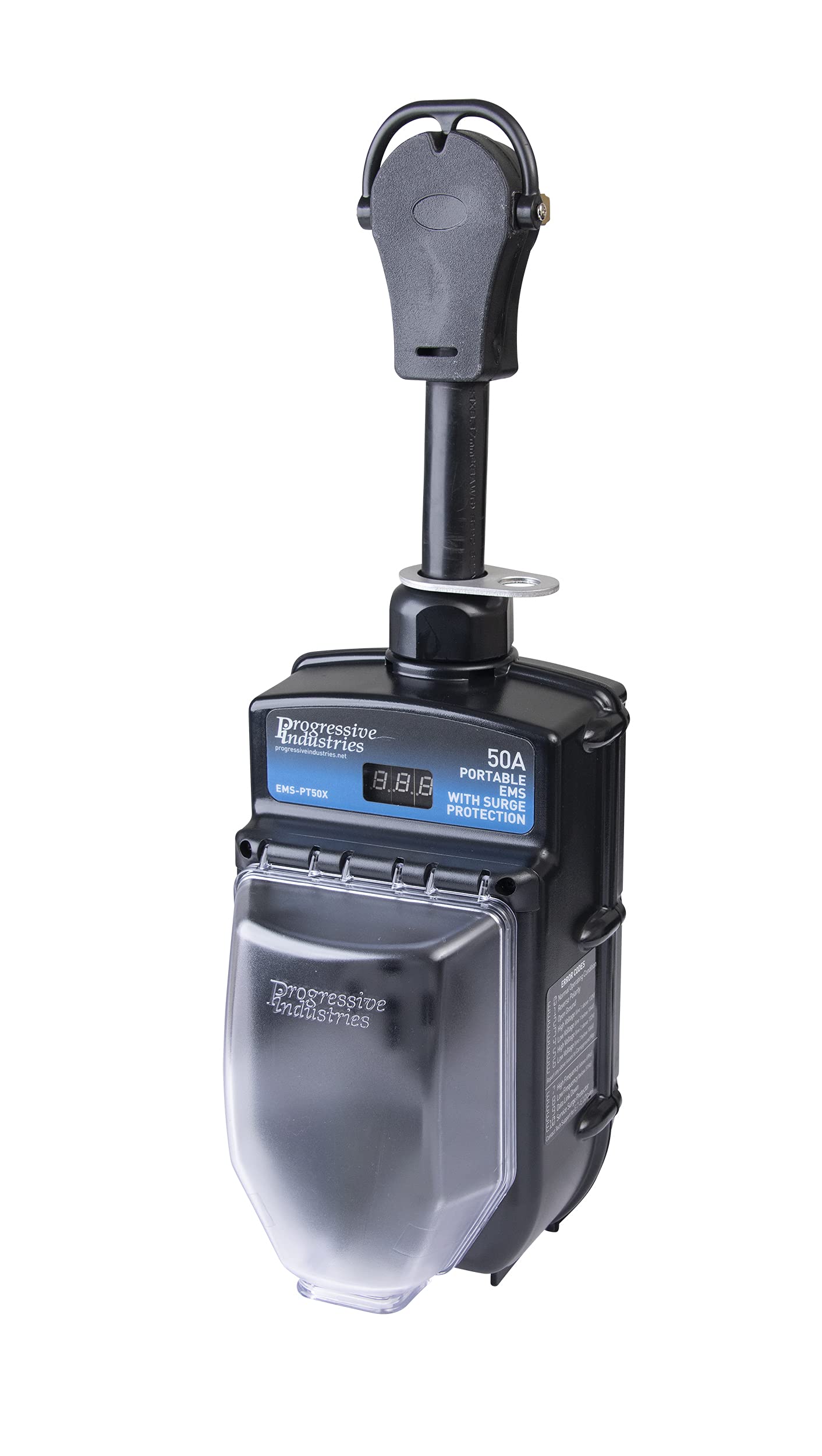Progressive Industries Ems-Pt50X Rv Surge Protector W/Fault Detection - 30-50 Amp Electric Portable Camper Surge Protector, Surg