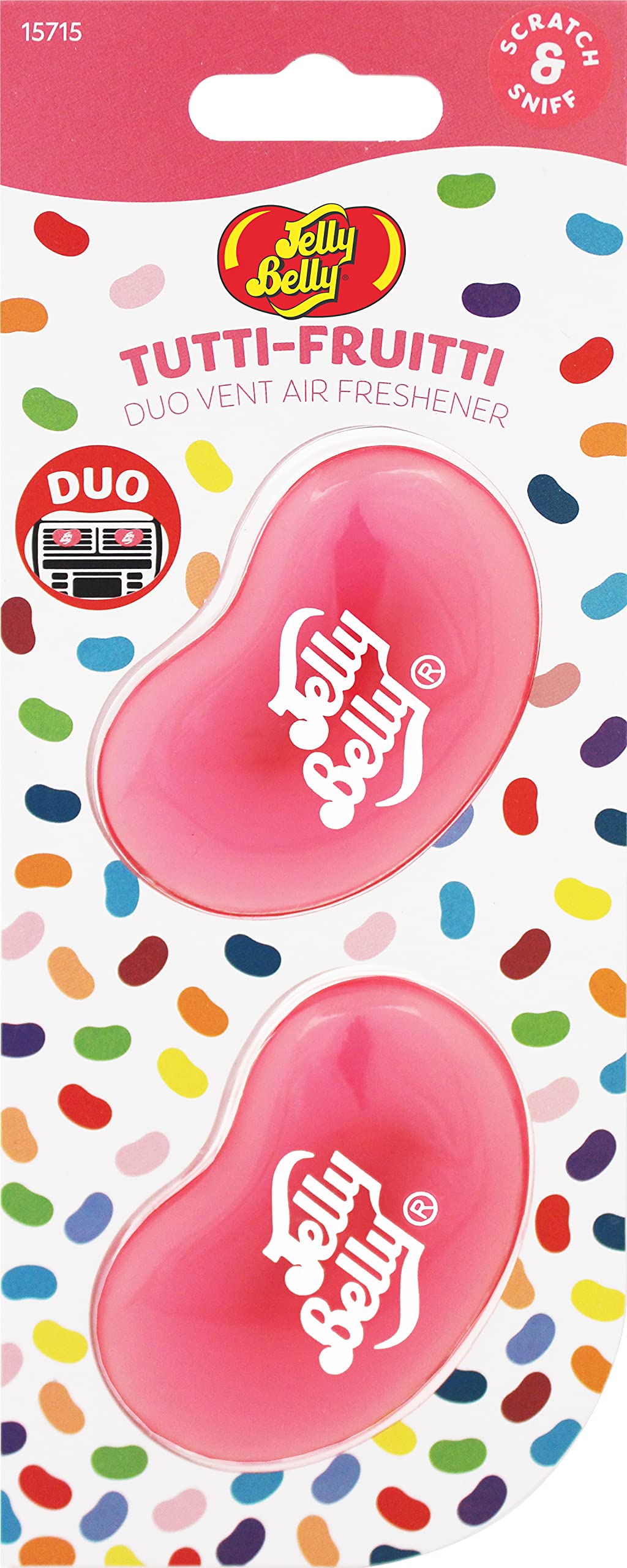 Jelly Belly 15715 3D Gel Mini Vent Air Freshener Duo Pack