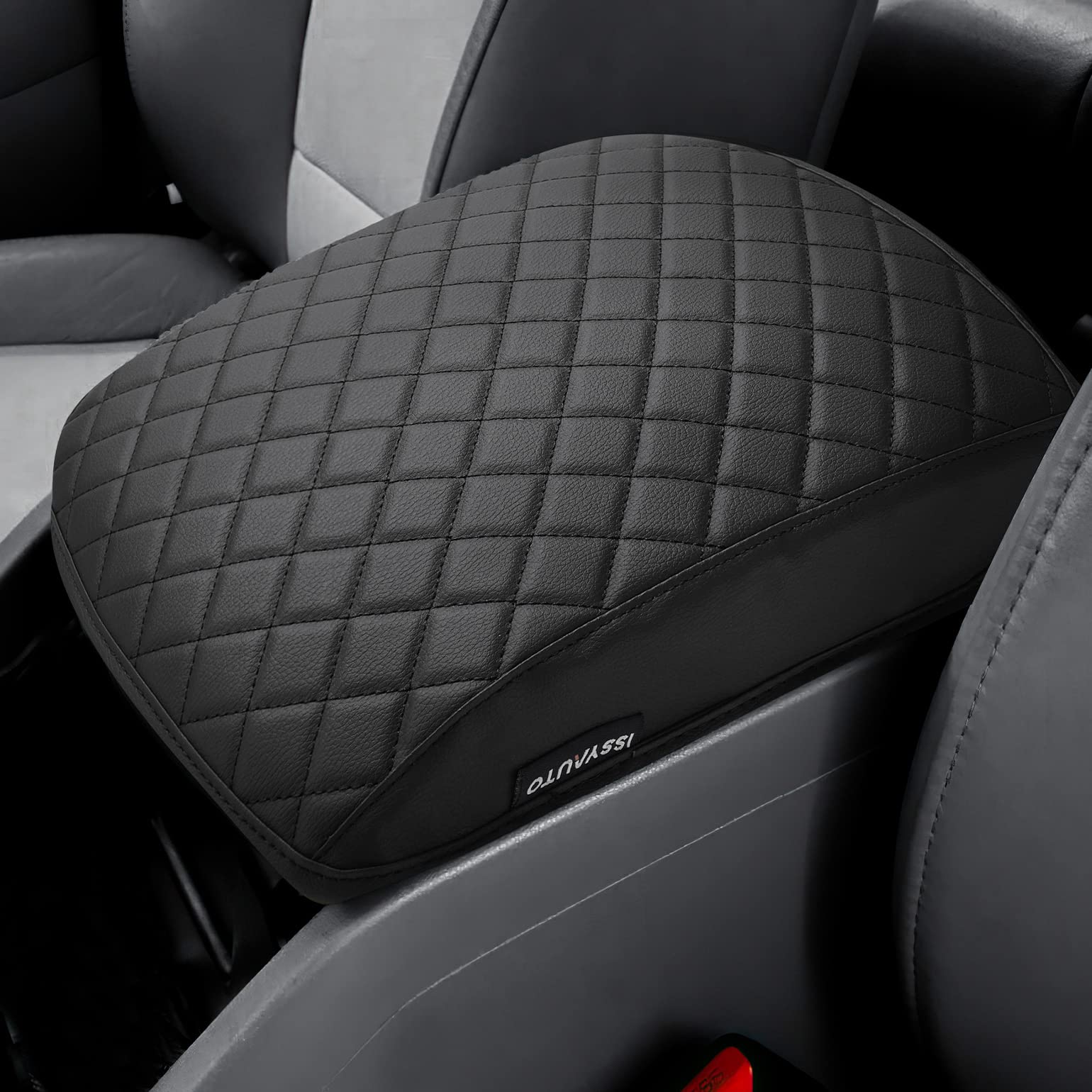 Issyauto Center Console Cover Armrest Lid Cover Compatible With 2009-2015 Pilot, Leather Arm Rest Covering For Car, Well-Make Du