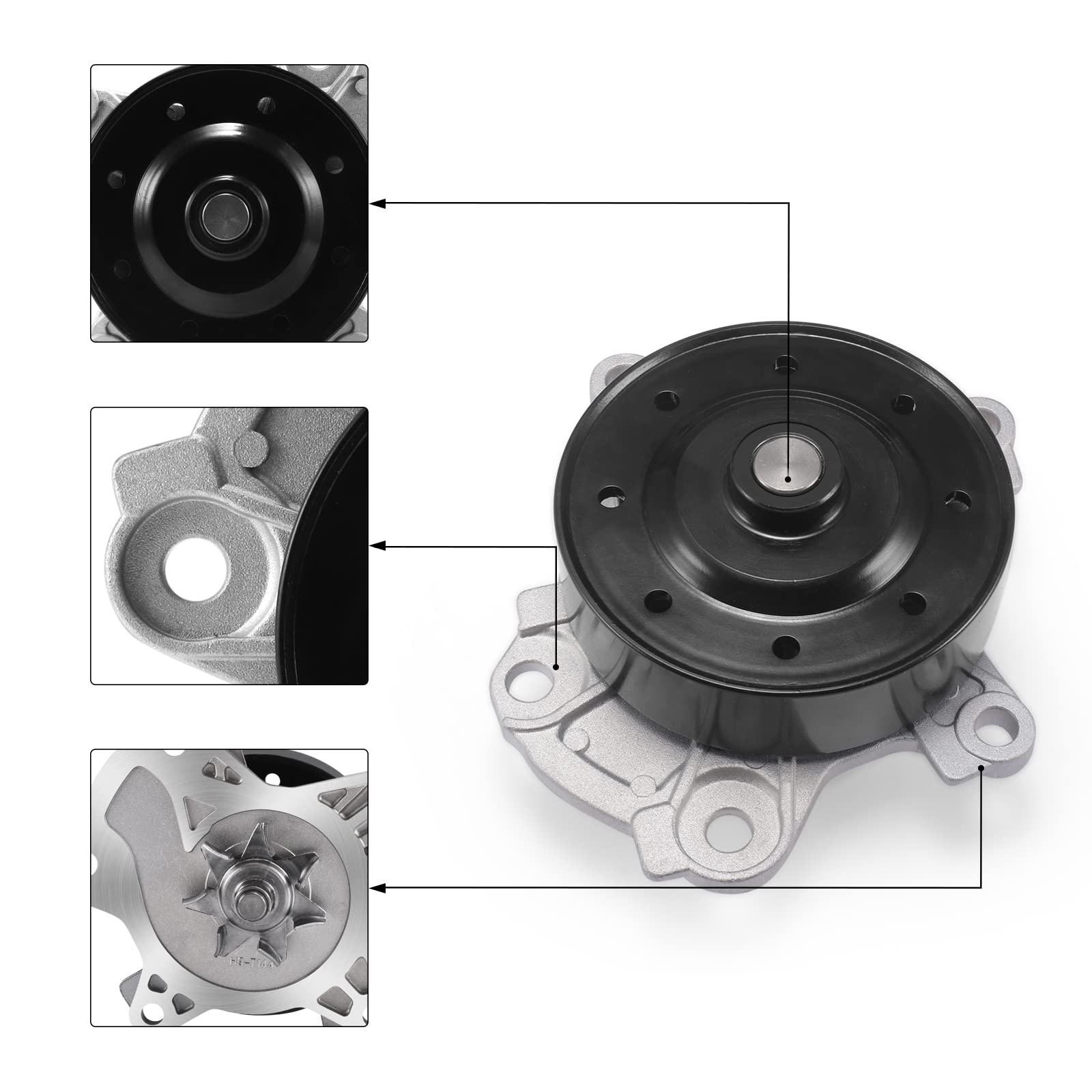 AULINK AW6351 Water Pump OE Replacement For (2ZR-FE Engine 1.8L) 2009-2019 Toyota Corolla,2009-2014 Matrix,2008-2014 Scion xD,09