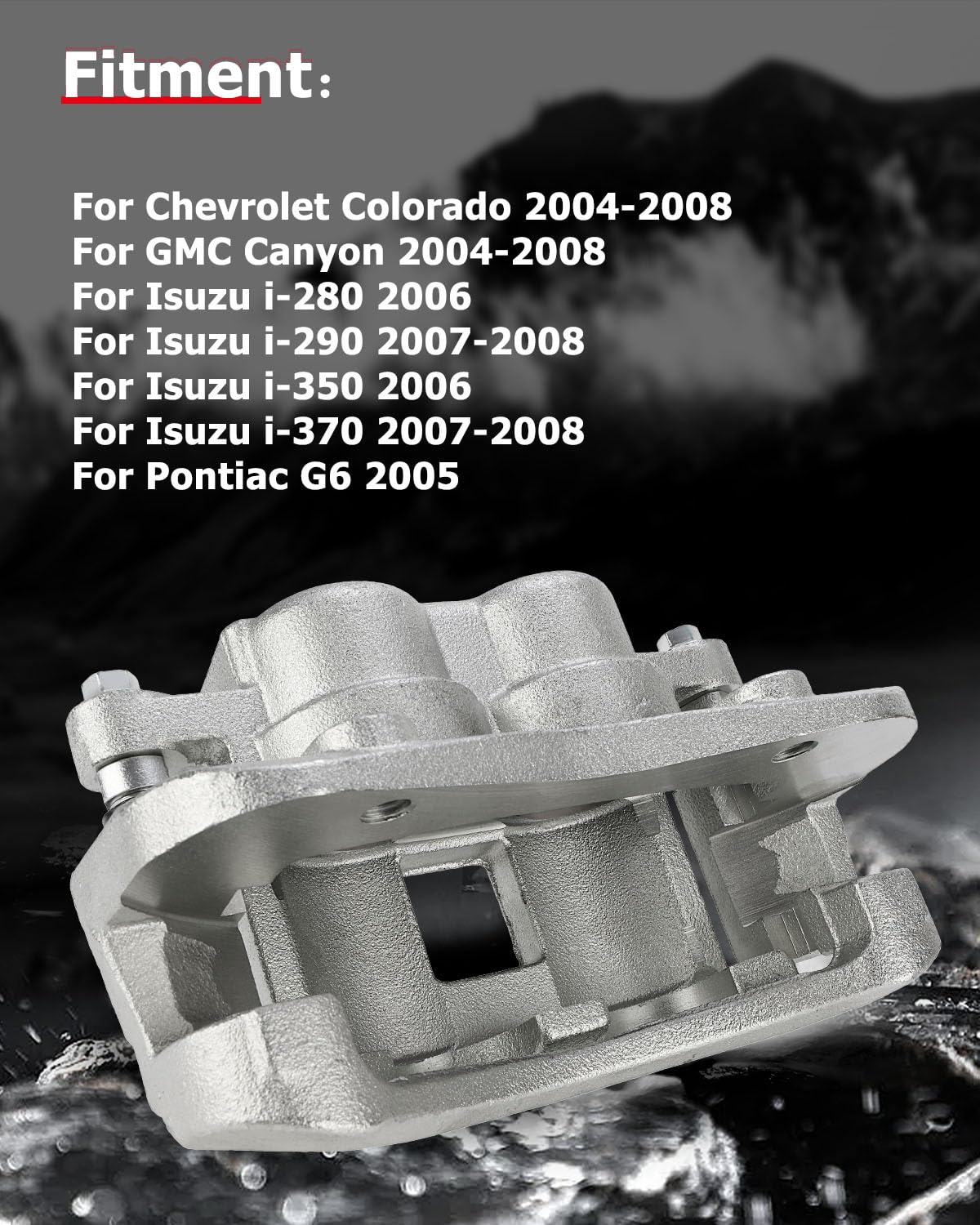 cciyu 18B4939 18B4938 Front Left & Right Brake Calipers With Bracket For Chevy For Colorado,For GMC For Canyon,For Isuzu For i-2
