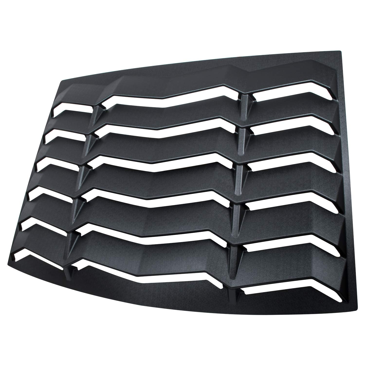 CUMART Rear Window Louvers Sun Shade Cover, Matte Black, 2005-2014 Ford Mustang, Durable ABS Material