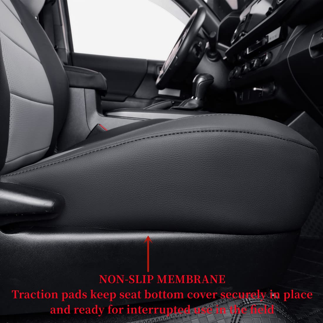 Coverdream Tacoma Hybrid Leather Seat Covers Custom Fit For 2024 2025 Toyota Tacoma Trd Sport,Trd Off-Road,Limited,Trailhunter,F