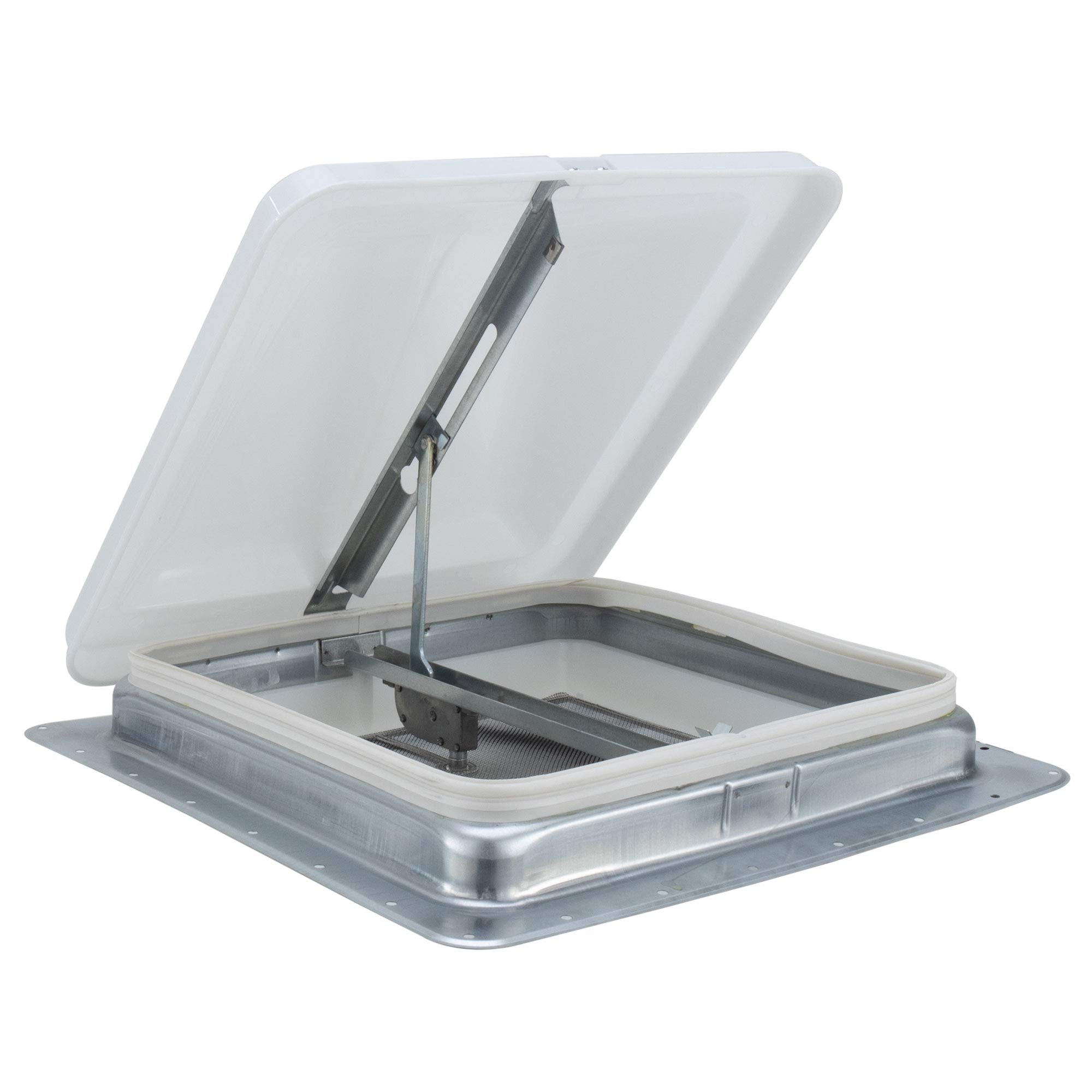 HENG’S INDUSTRIES 14" RV Roof Vent Kit - White, Model #71111-C, Includes Butyl Tape, 1 Pack