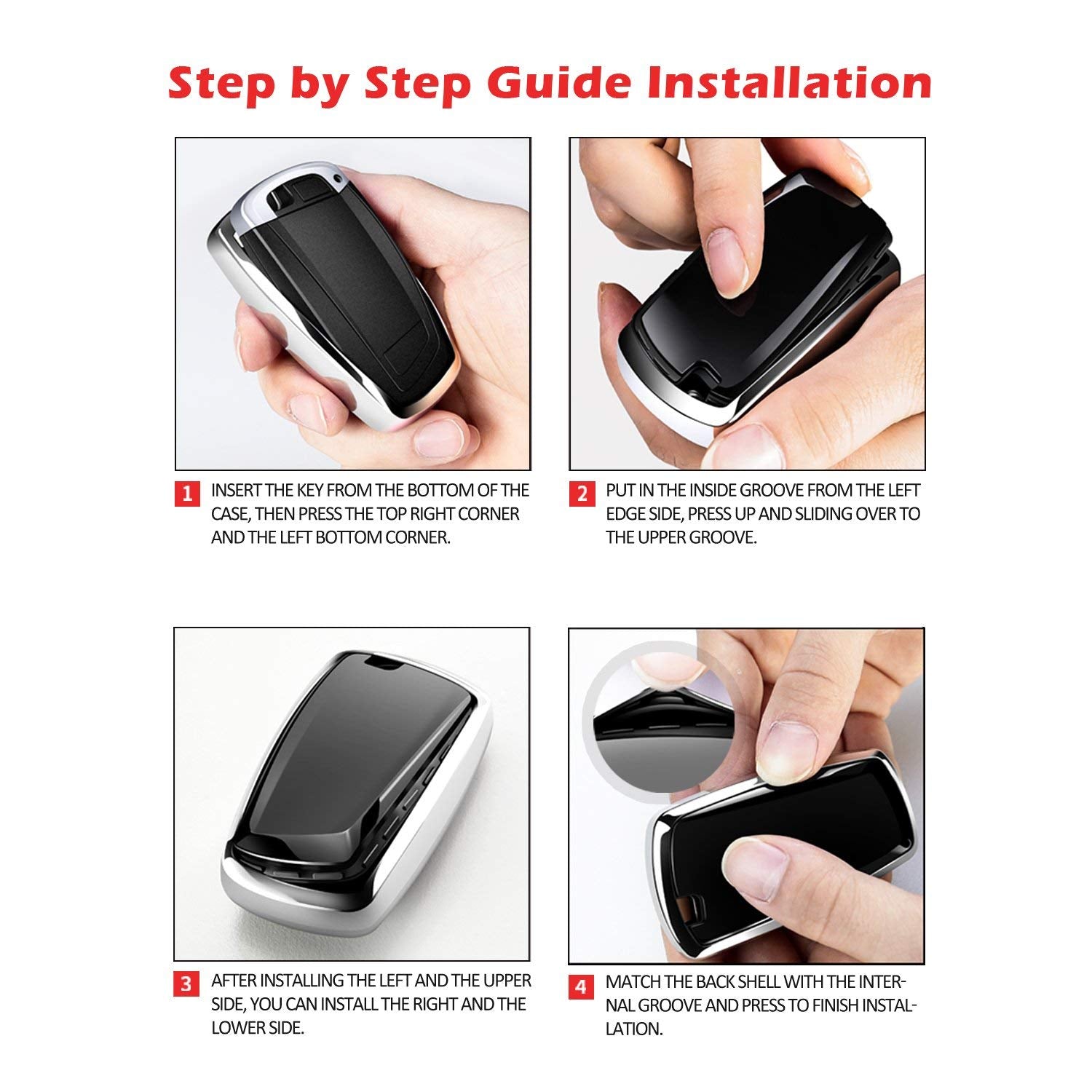 Tukellen For Audi Key Fob Cover, Special Soft Tpu Key Case Cover Protector Compatible With Audi A4 Q7 Q5 Tt A3 A6 Sq5 R8 S5 Smar