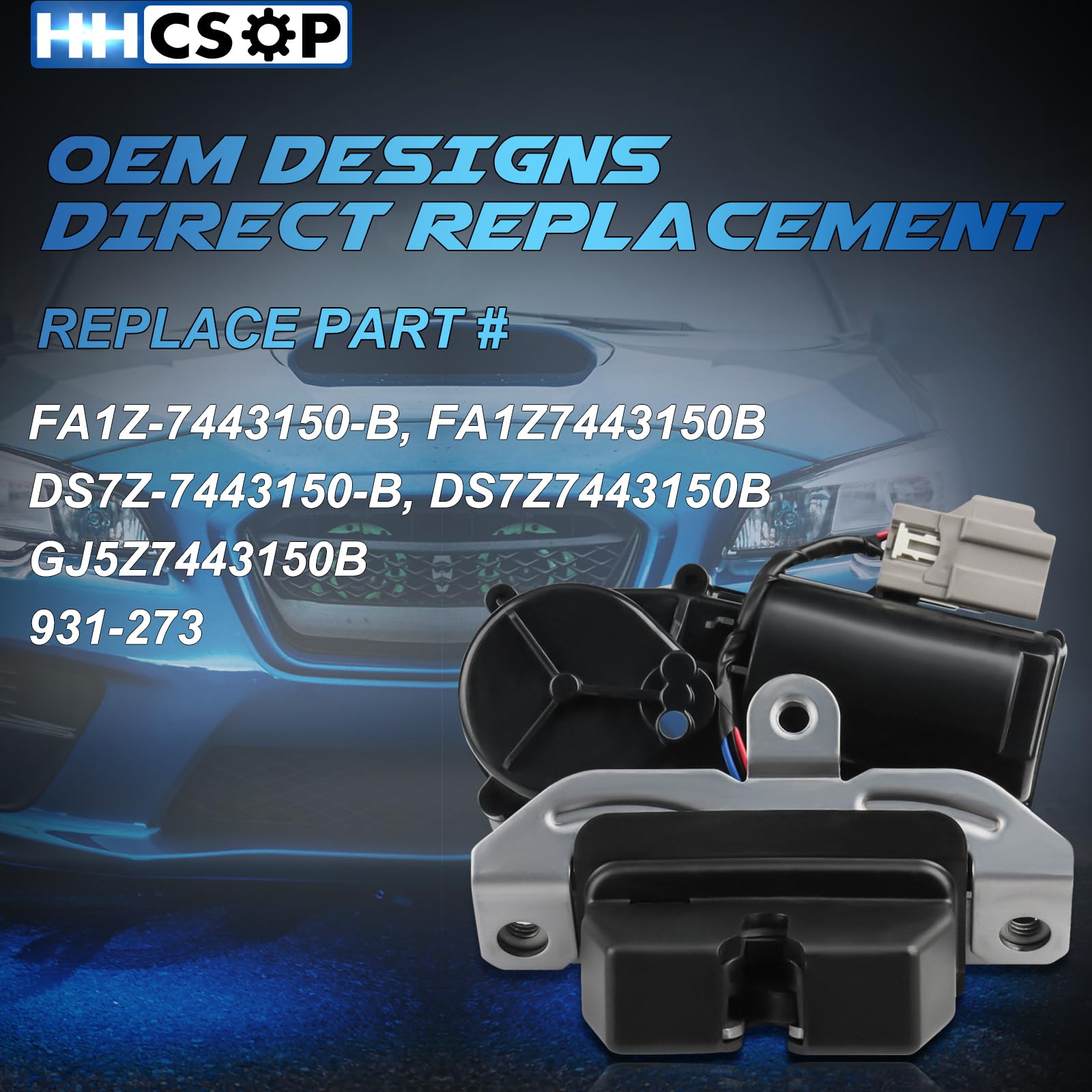 HHCSOP Liftgate Lock Actuator Motor for Ford Explorer, Edge, Escape, Expedition - Models FA1Z-7443150-B, DS7Z-7443150-B