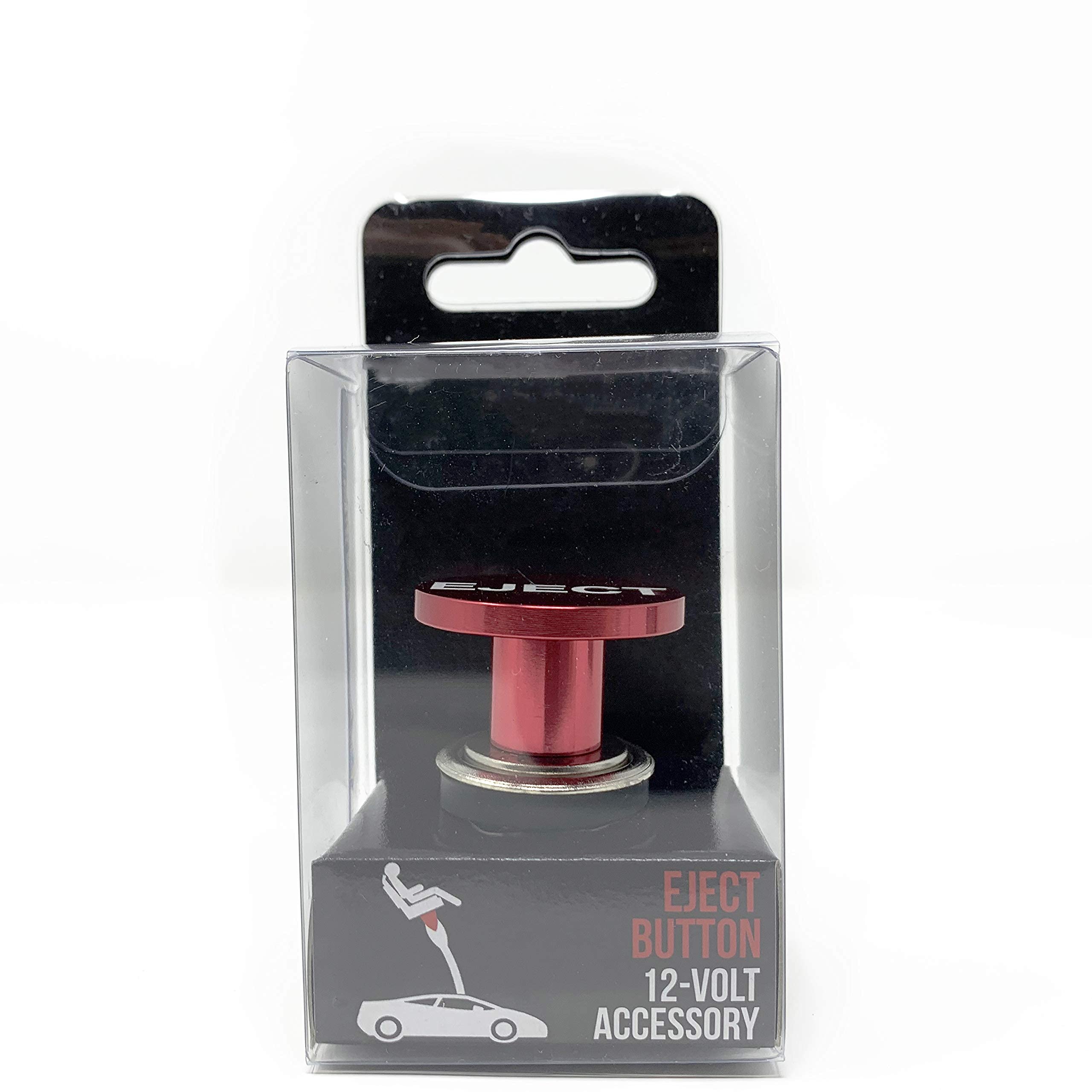 Eject Button Car Cigarette Lighter By Citadel Black - Anodized Aluminum, 12-Volt Replacement Accessory, Fits Most Vehicles, Sock