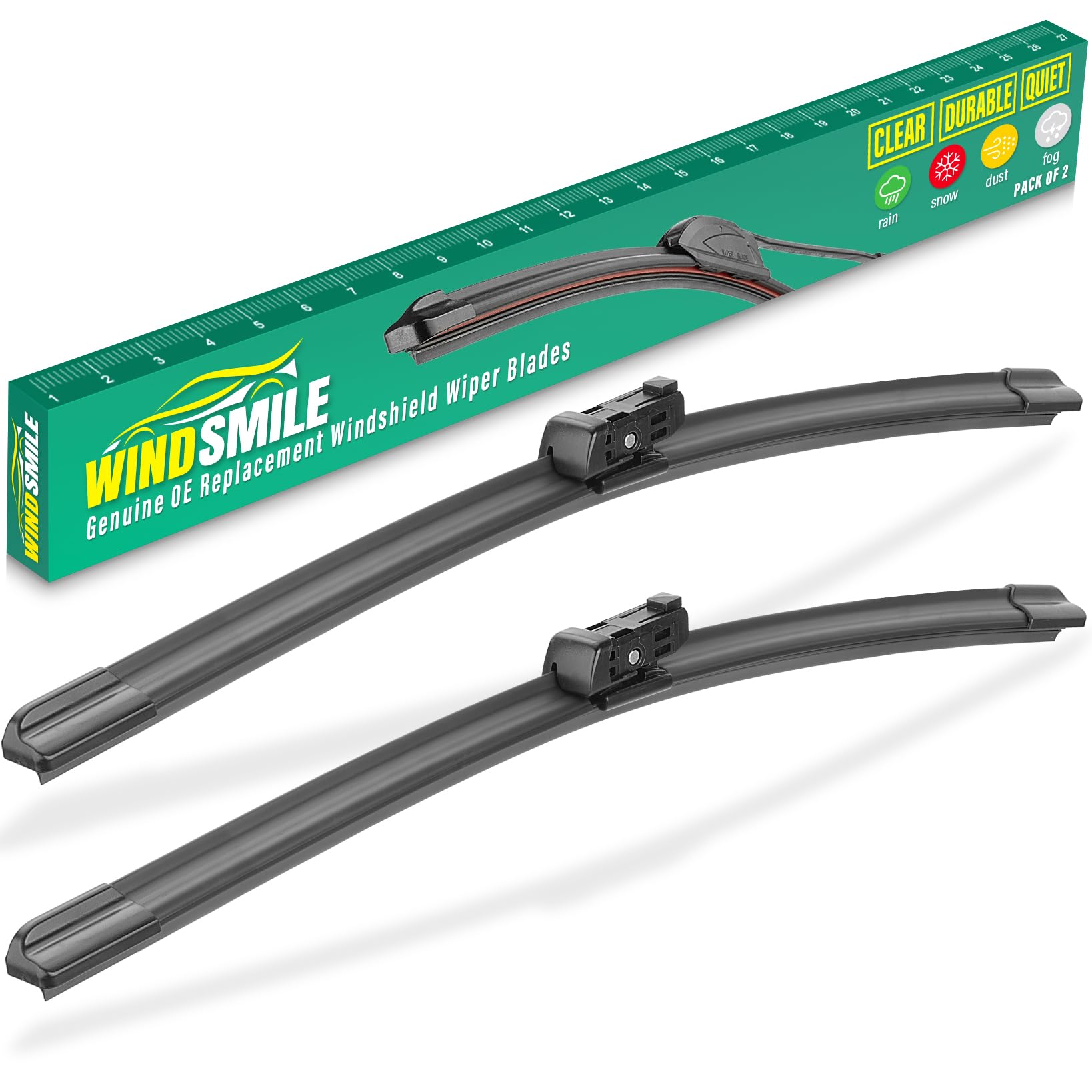 26'' 19'' Windshield Wiper Blades Replacement For Tesla Model Y 2020-2023 Model 3 2017-2023 Premium All Weather Wiper Blade -Oem