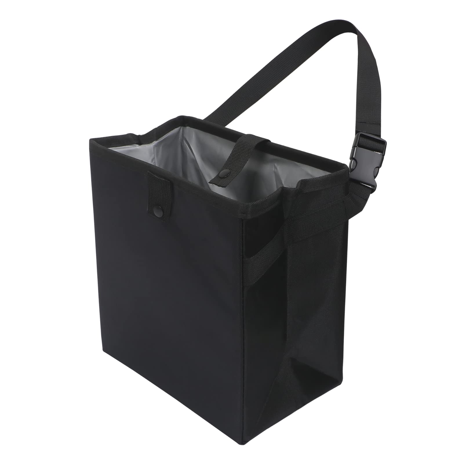 Homelove Car Trash Can, 100% Leak-Proof Waterproof Car Trash Bin Collapsible Portable Auto Garbage Bag Large Capacity Trashcan Storage Bag Multipurpose Car Organizer Hanging Black