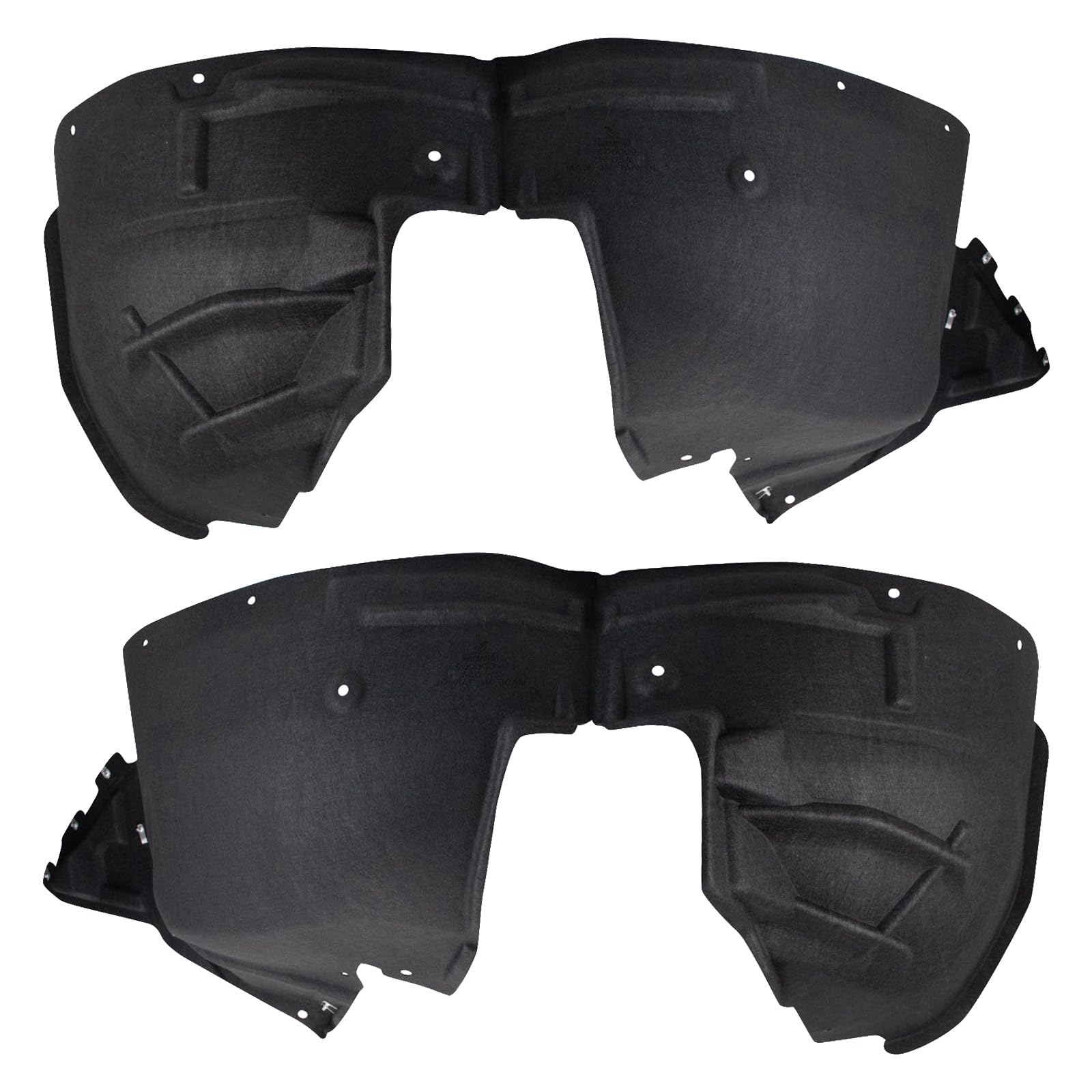 Trq Front Inner Fender Liner Set Compatible With 2017-2023 Cadillac Xt5 Gm1248276 Gm1249276