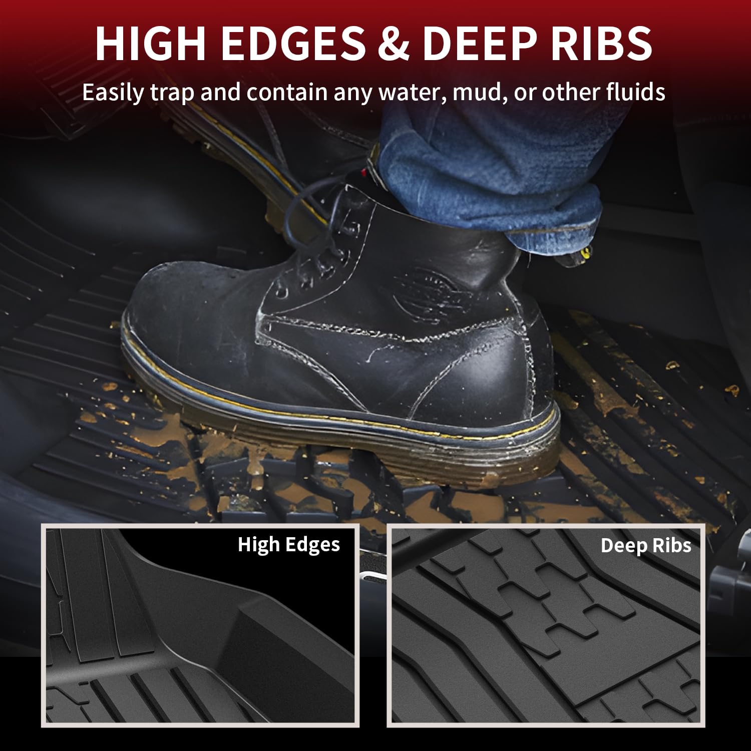 Lasfit Floor Mats Fit For Lincoln Mkc 2019 2018 2017 2016 2015 Tpe All Weather Floor Liners Custom Fit Car Mats 2015-2019 Access