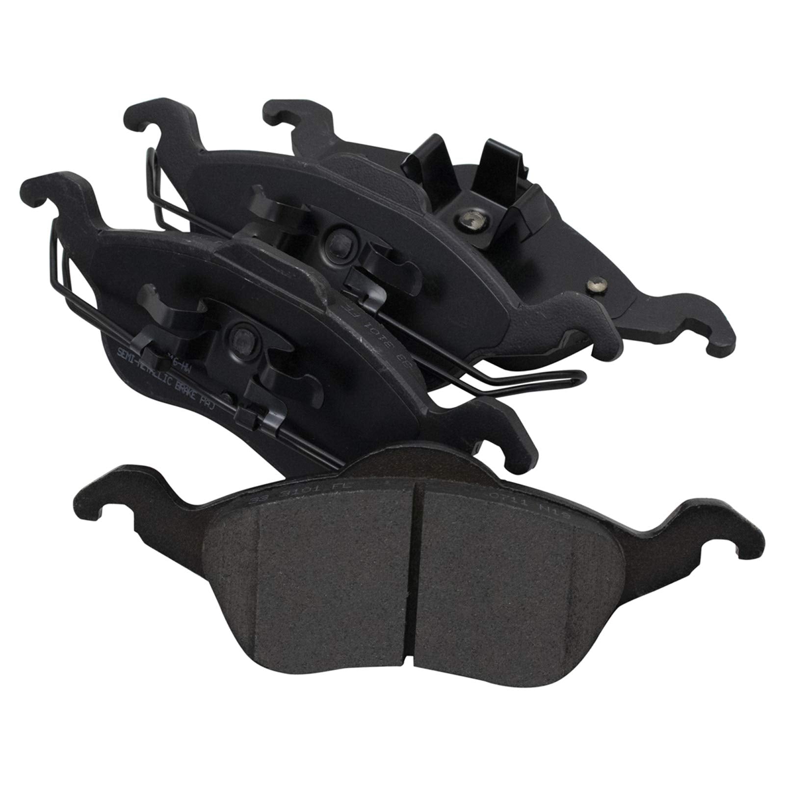 Trq Front Brake Pad & Rotor Kit Brake Pads Brake Rotor Semi-Metallic Compatible With 2000-2004 Ford Focus