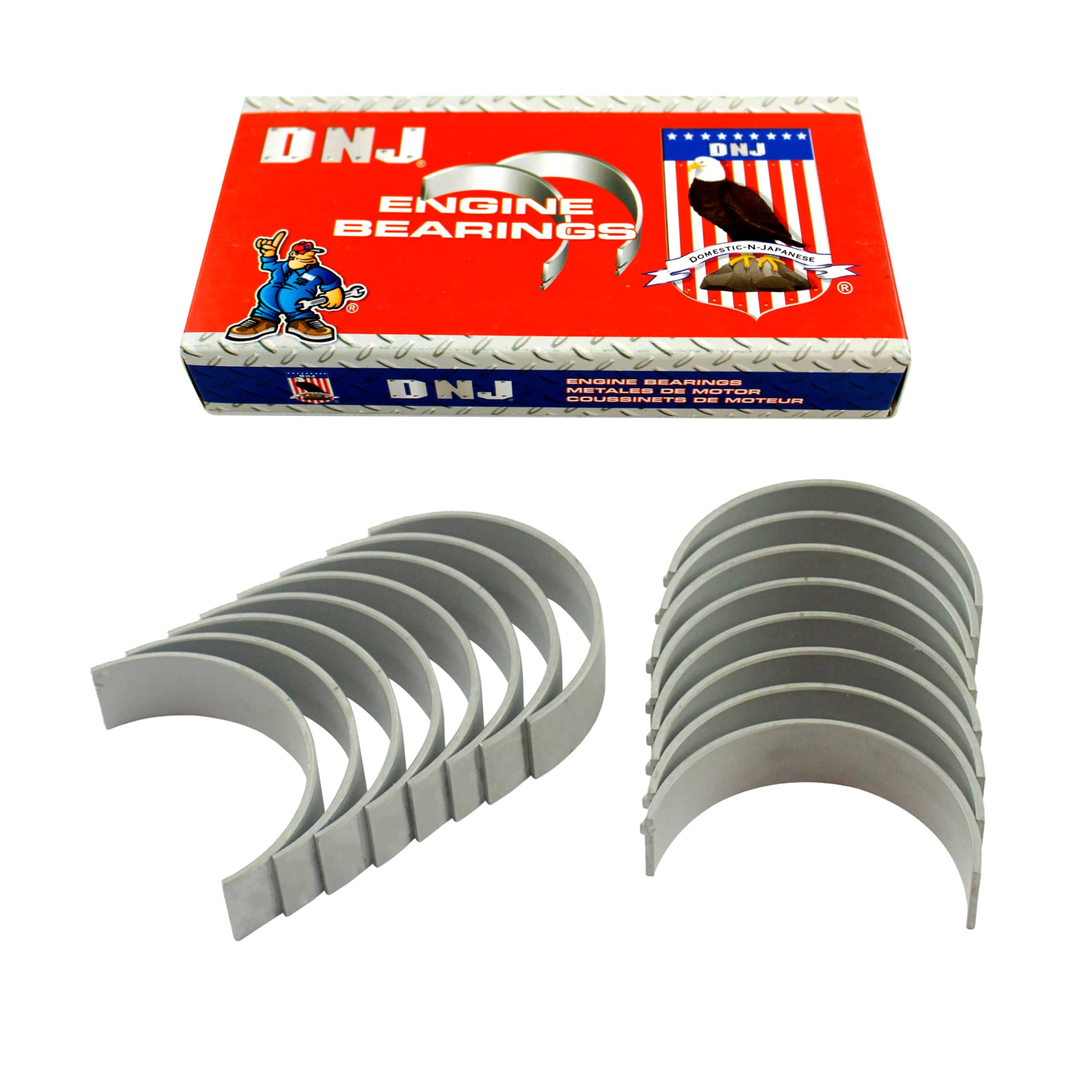 Dnj Rb4214 Std. Rod Bearing Set For 03-10 Ford E350 Club Wagon 6.0L V8 Ohv 32V