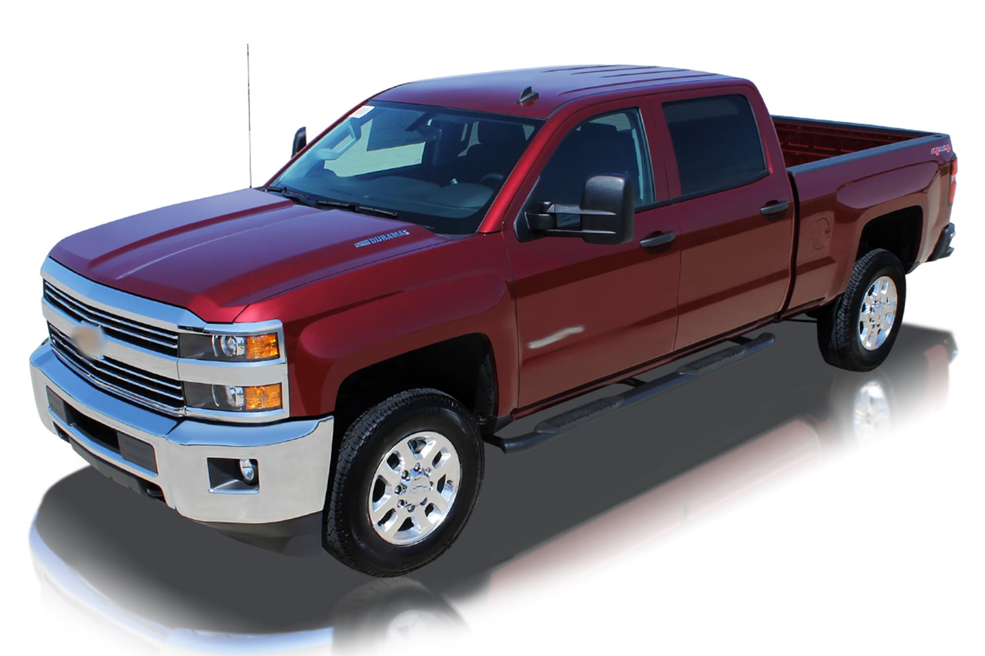 Raptor Series Nerf Bars Side Steps 4In Oval Black Curved For New Body 2019-2025 Dodge Ram 1500 Quad/Extended Cab