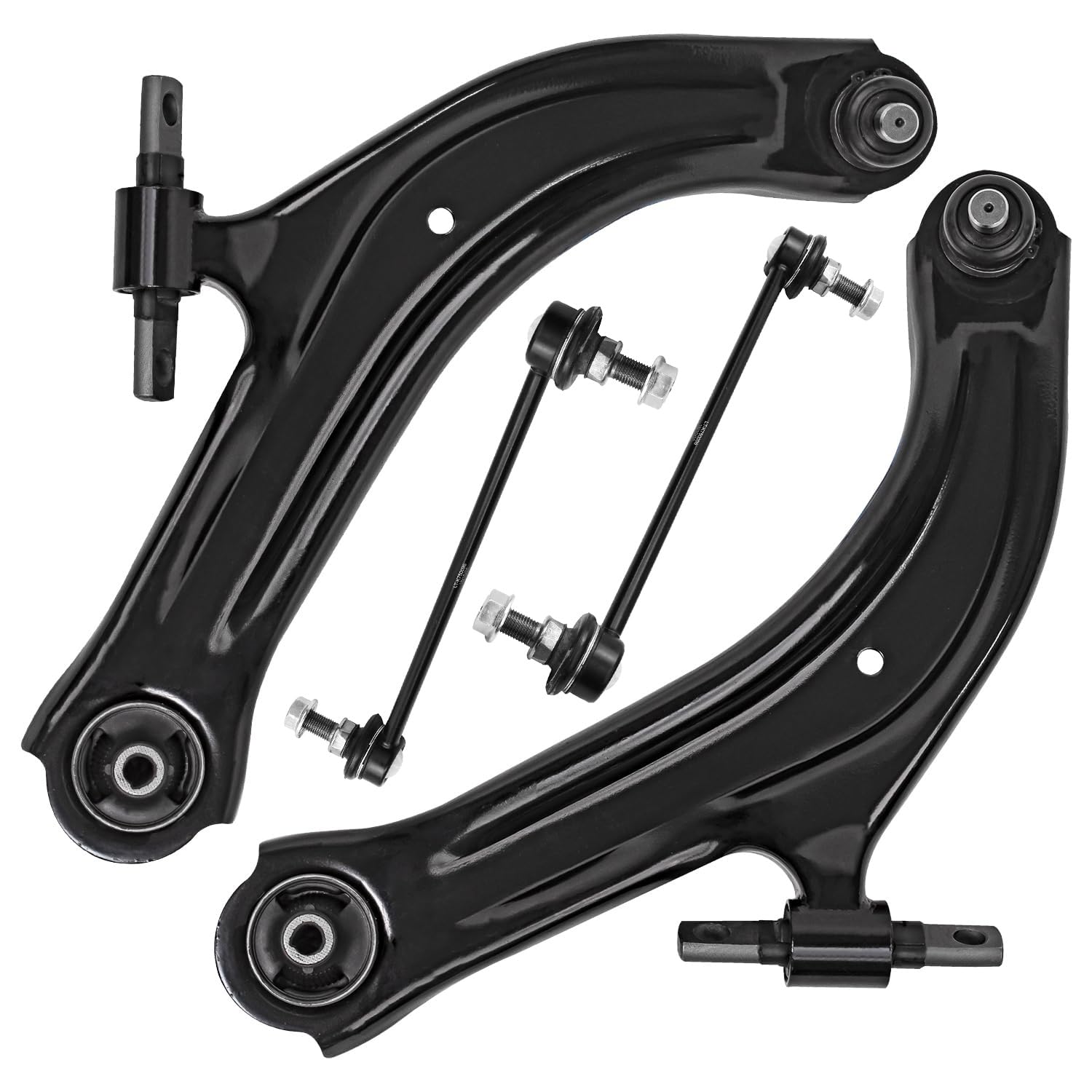 Detroit Axle - Front Lower Control Arms Kit for 2007-2012 Nissan Sentra 2008 2009 2010 2011, 2 Lower Control Arms w/Ball Joints 