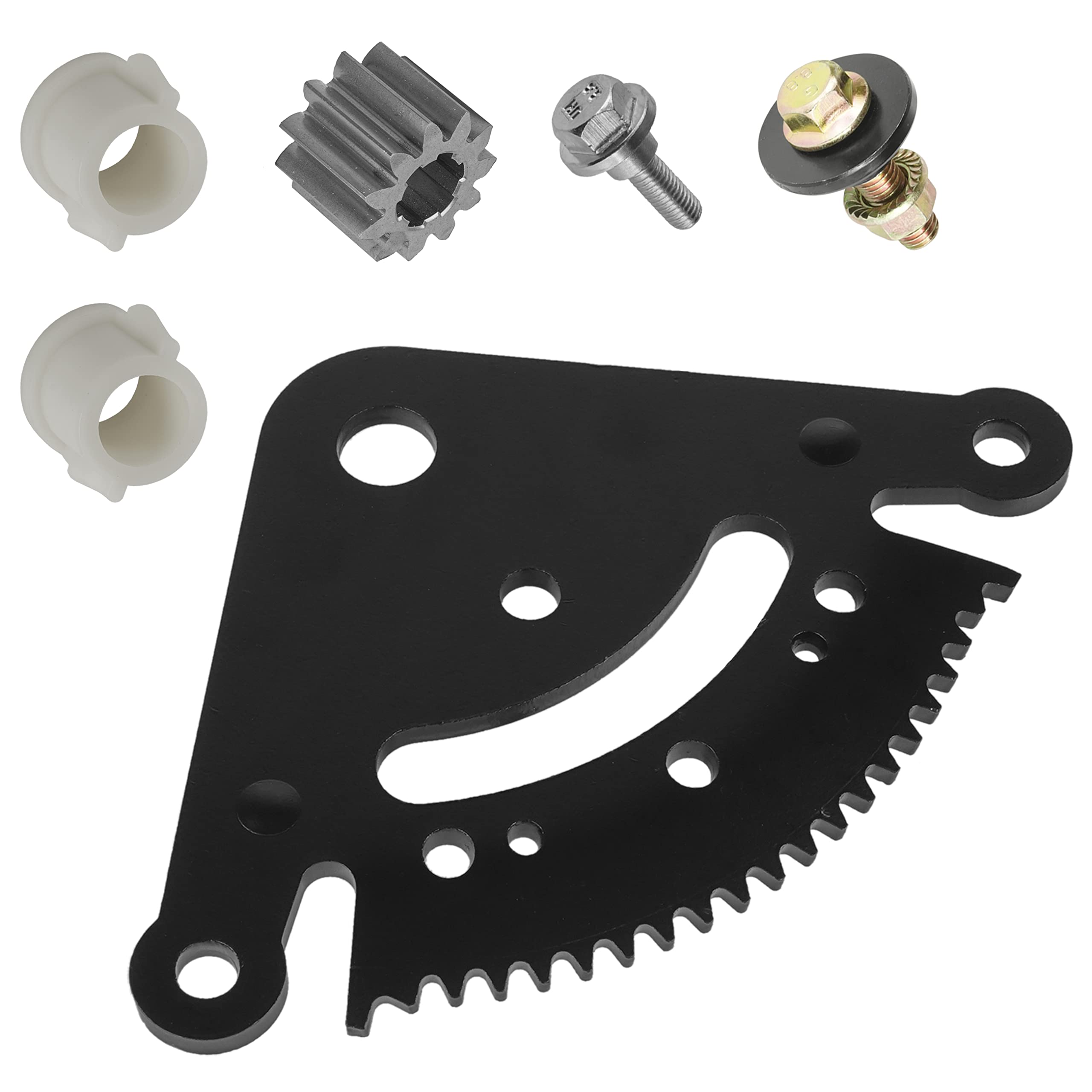 Caltric Steering Sector & Pinion Gear with Bushing Compatible with John Deere La115 La120 La125