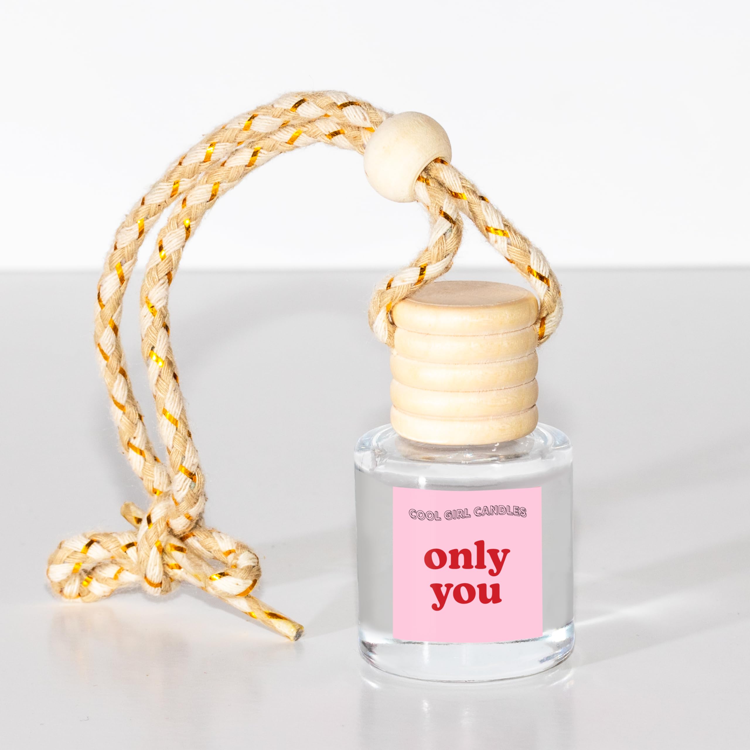 Cool Girl Candles Coolgirlcandles Only You Car Hanging Fragrance Oil Diffuser Car Air Freshener Diffuser For Essential Oils, Sce