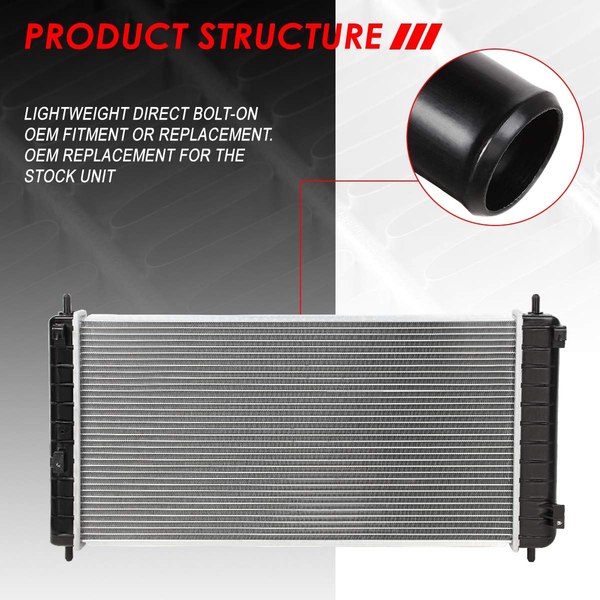 Auto Dynasty Radiator Compatible With 06-12 Pontiac G6 Saturn Aura Chevy Malibu 2.4L 3.5L 3.6L, Dpi 2864 Factory Style 1-Row Coo
