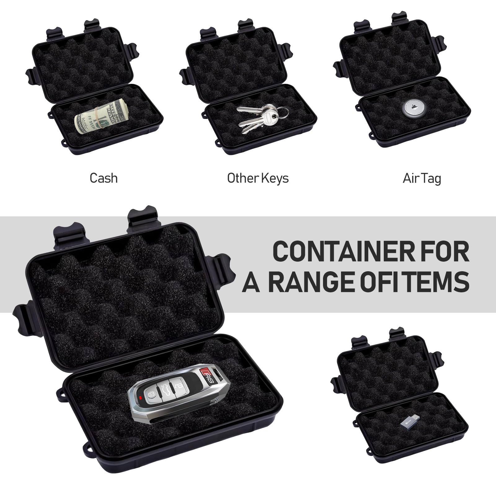 Magnetic Key Box, Hide A Key Magnetic Car Key Holder Key Hider, Waterproof Hidden Key Holder Car Key Case For Outdoor Travel, Ma
