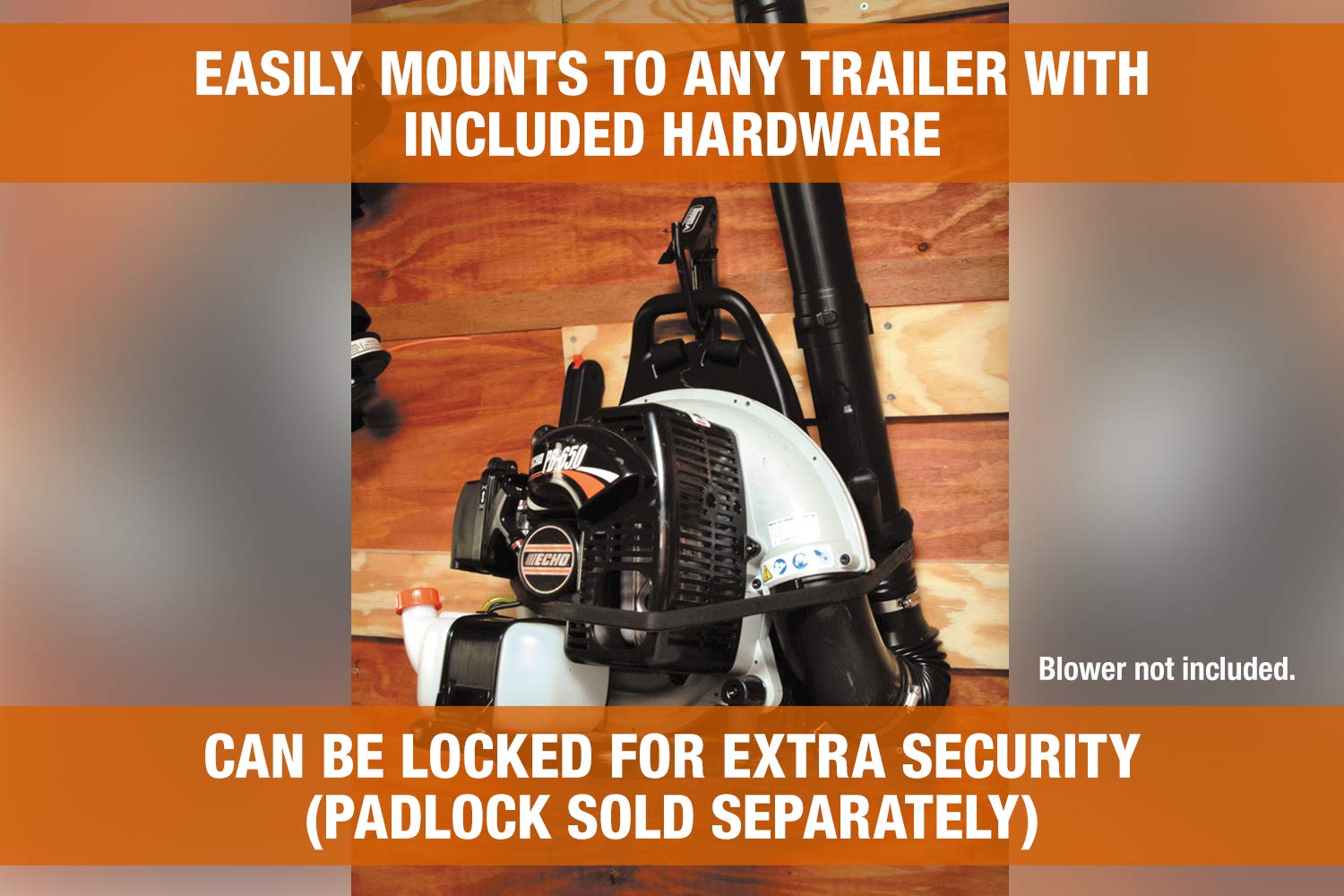 Buyers Products Lt20 Backpack Blowers Rack For Open And Enclosed Landscape Trailers, Made In The Usa, Holds Landscaping Blowers, Landscape Trailer Accessories